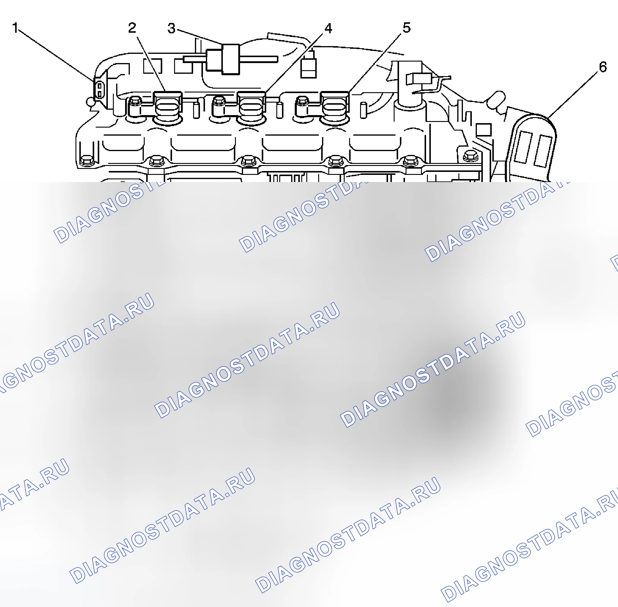 Рис. 16: Виды компонентов управления двигателем. Cadillac SRX I