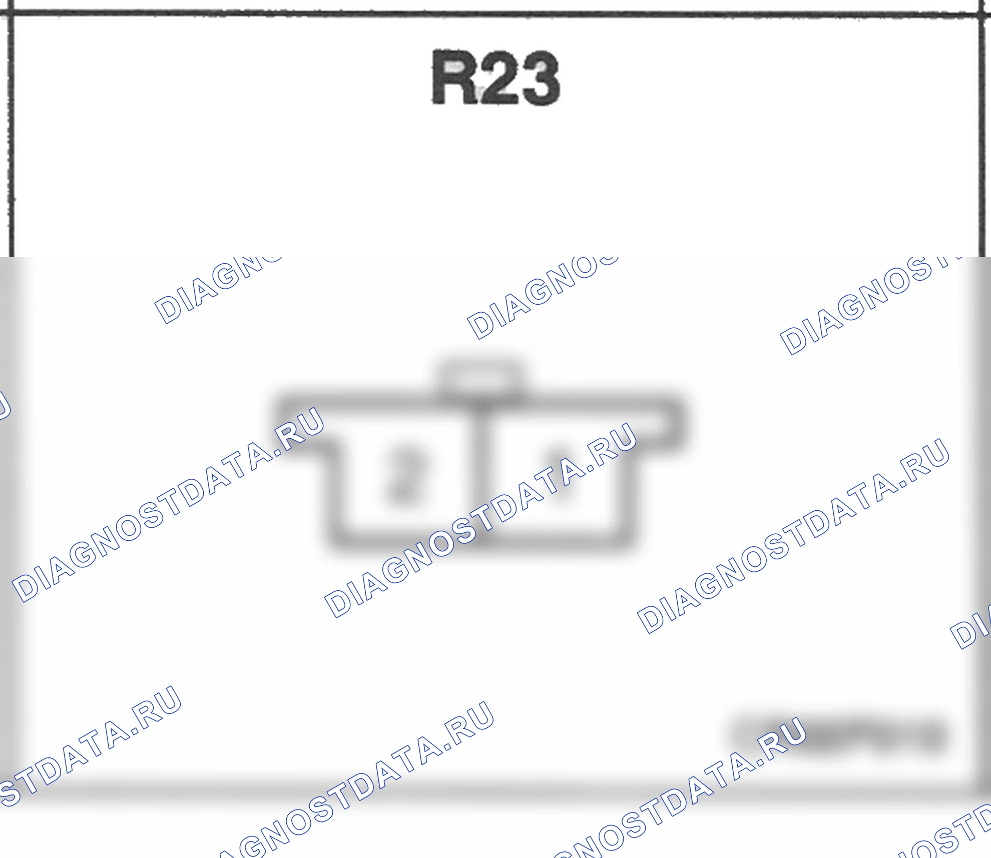 Распиновка разъёма R23 — заднего жгута. Hyundai H-1 A1
