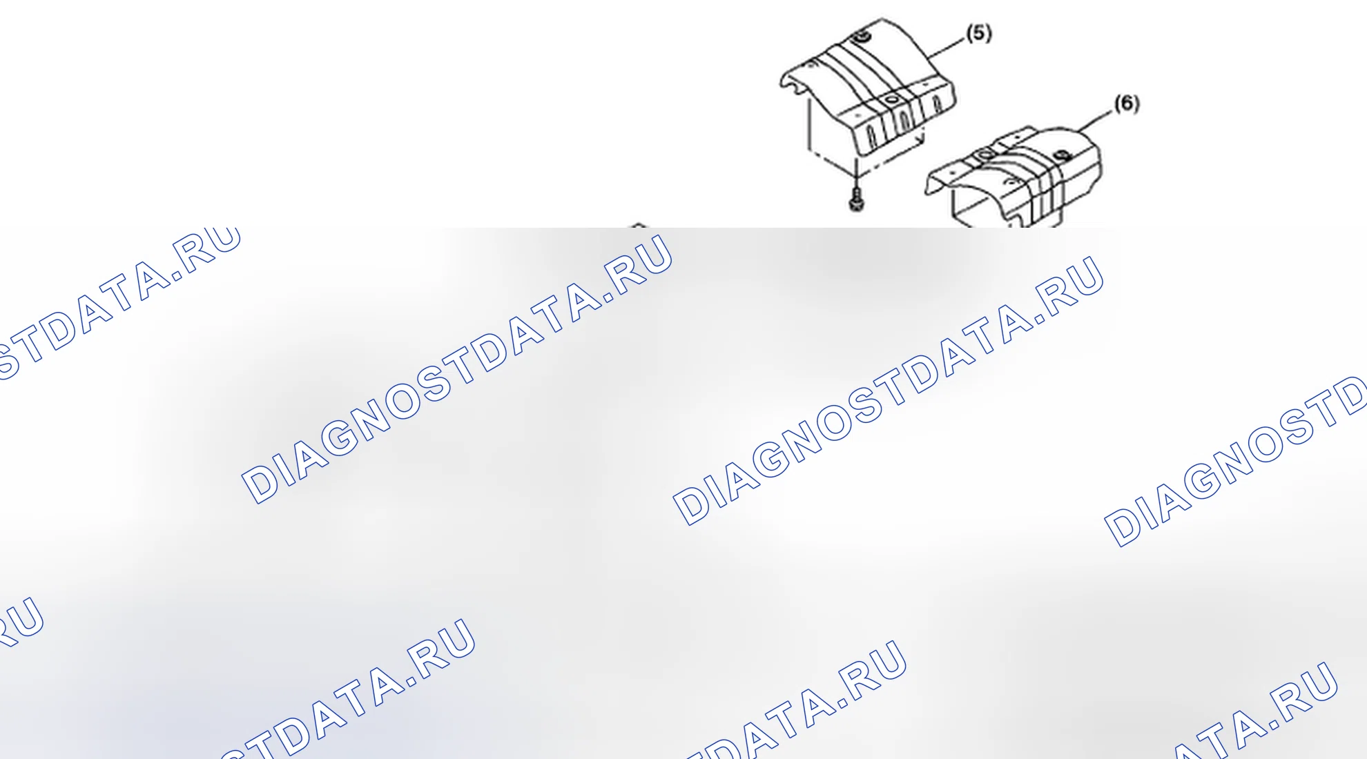 Рис. 44: КРЫШКА ТЕПЛОЗАЩИТНОГО ЭКРАНА. Subaru Outback BP рестайлинг