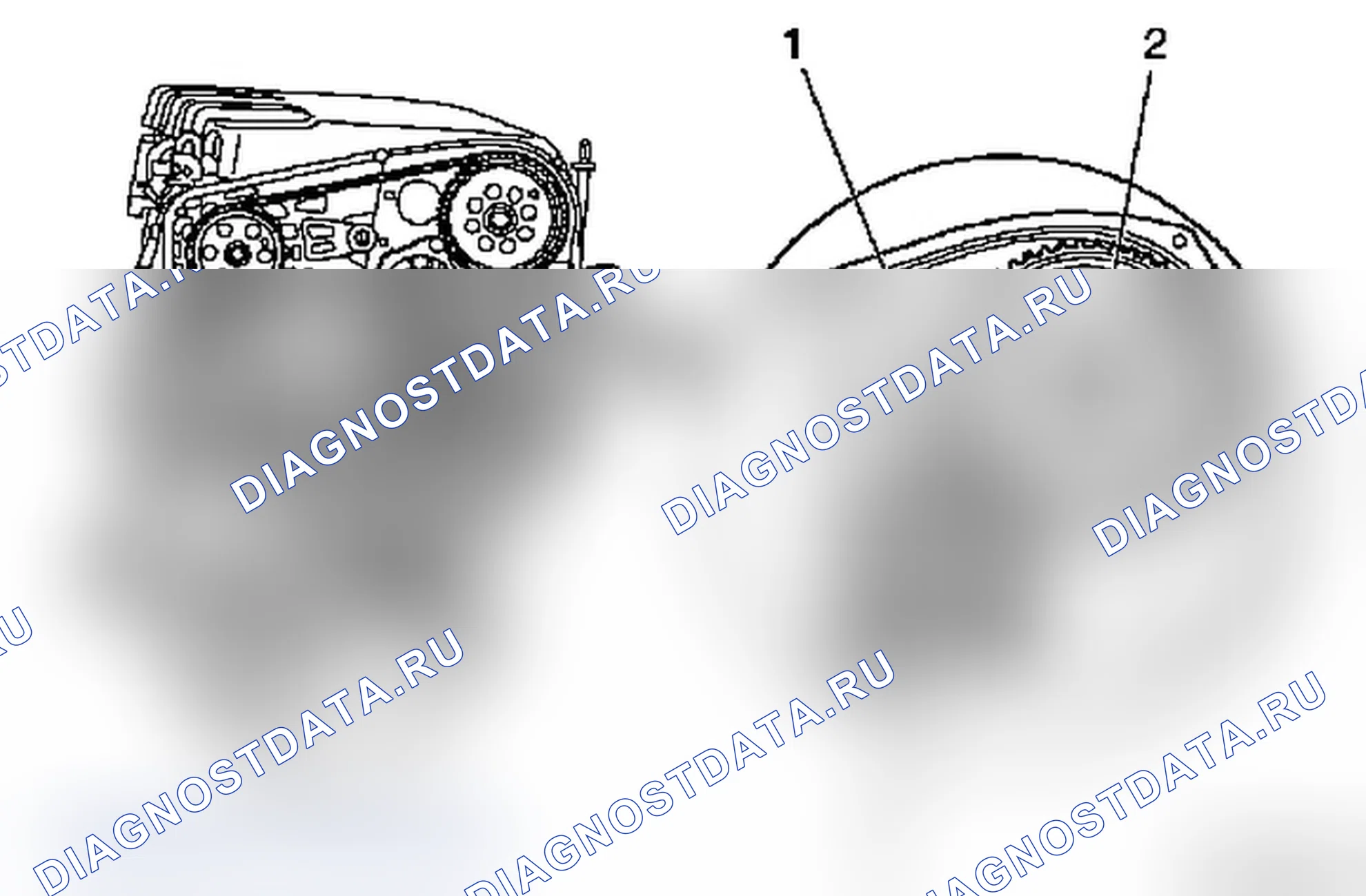 Насос охлаждающей жидкости - дизельные двигатели Z 19 DT OHC и Z 19 DTH DOHC. Opel Signum I рестайлинг