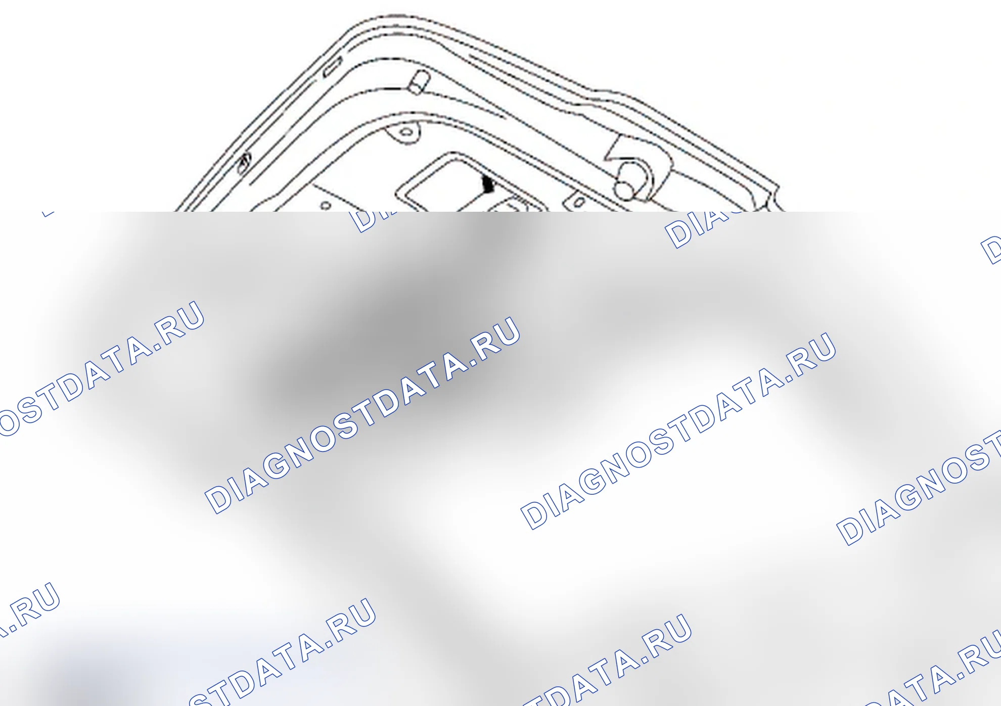 Накладка двери задка. Renault Scenic III