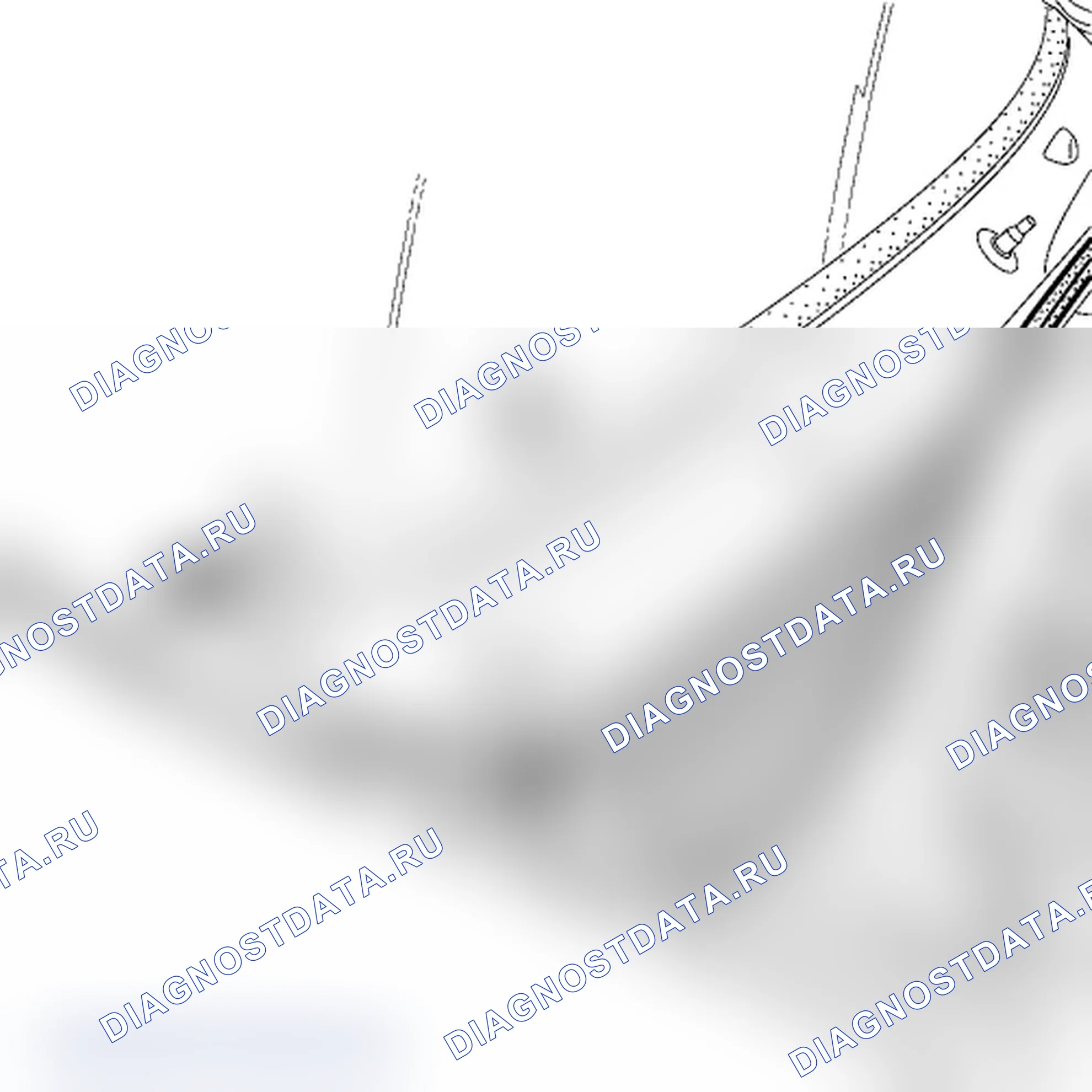 Решетка ниши воздухозабора. Renault Kangoo II-BeBop