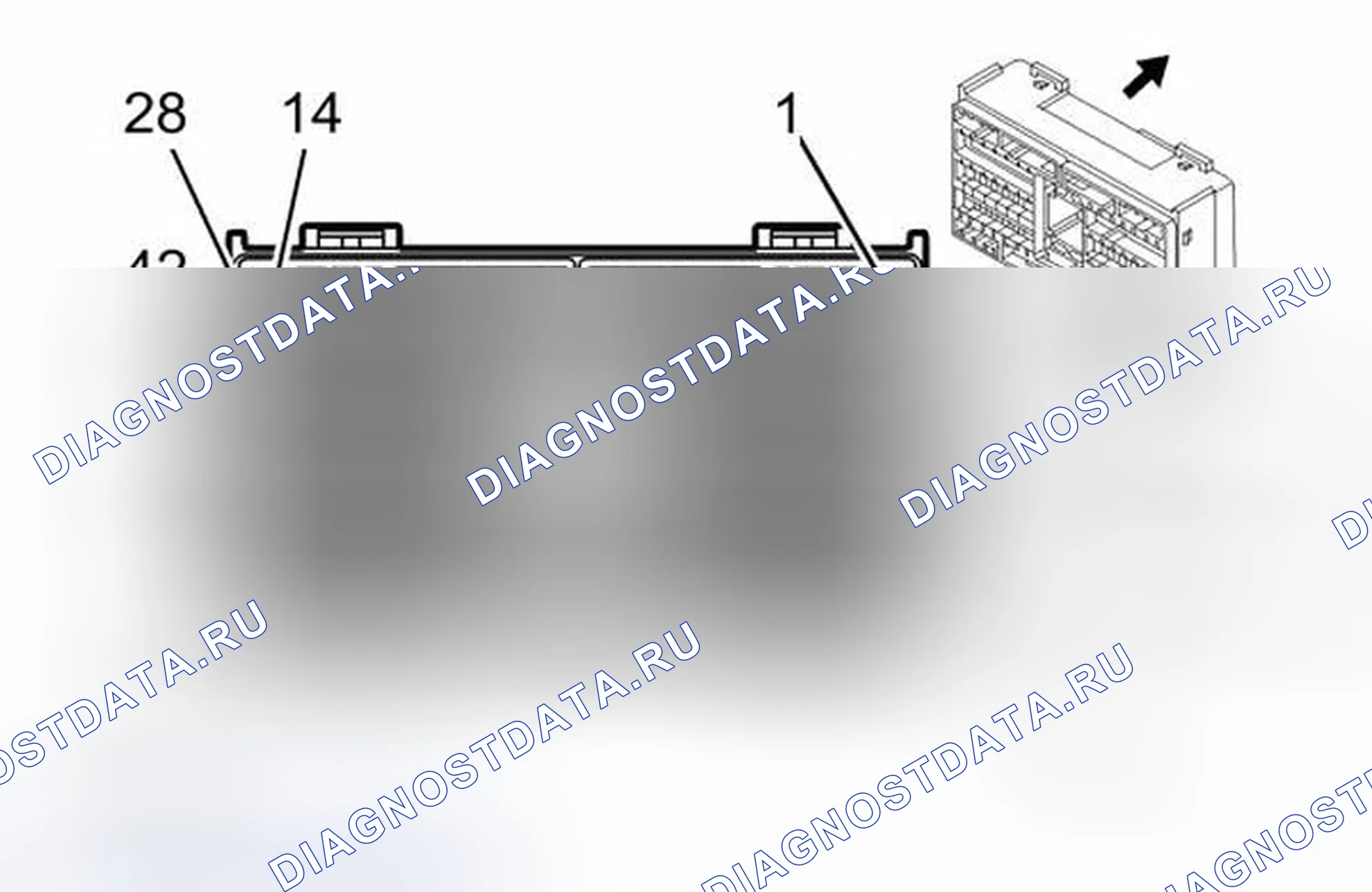 Рис. 12: Блок предохранителей - I / P X1. Chevrolet Traverse I