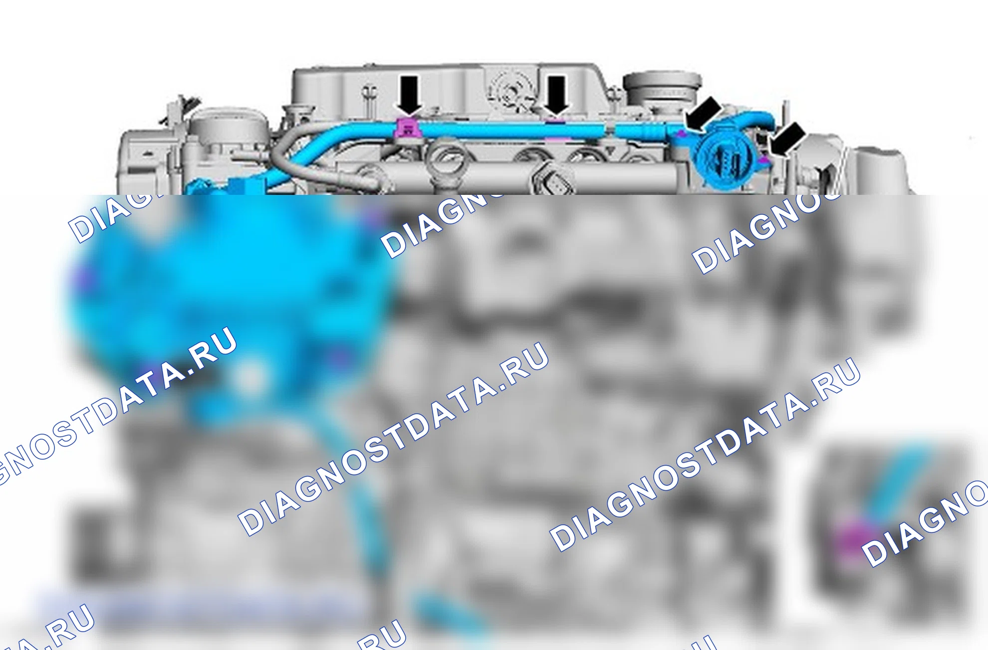 Как снять присоединяемые детали двигателя. Ford Grand C-MAX II рестайлинг