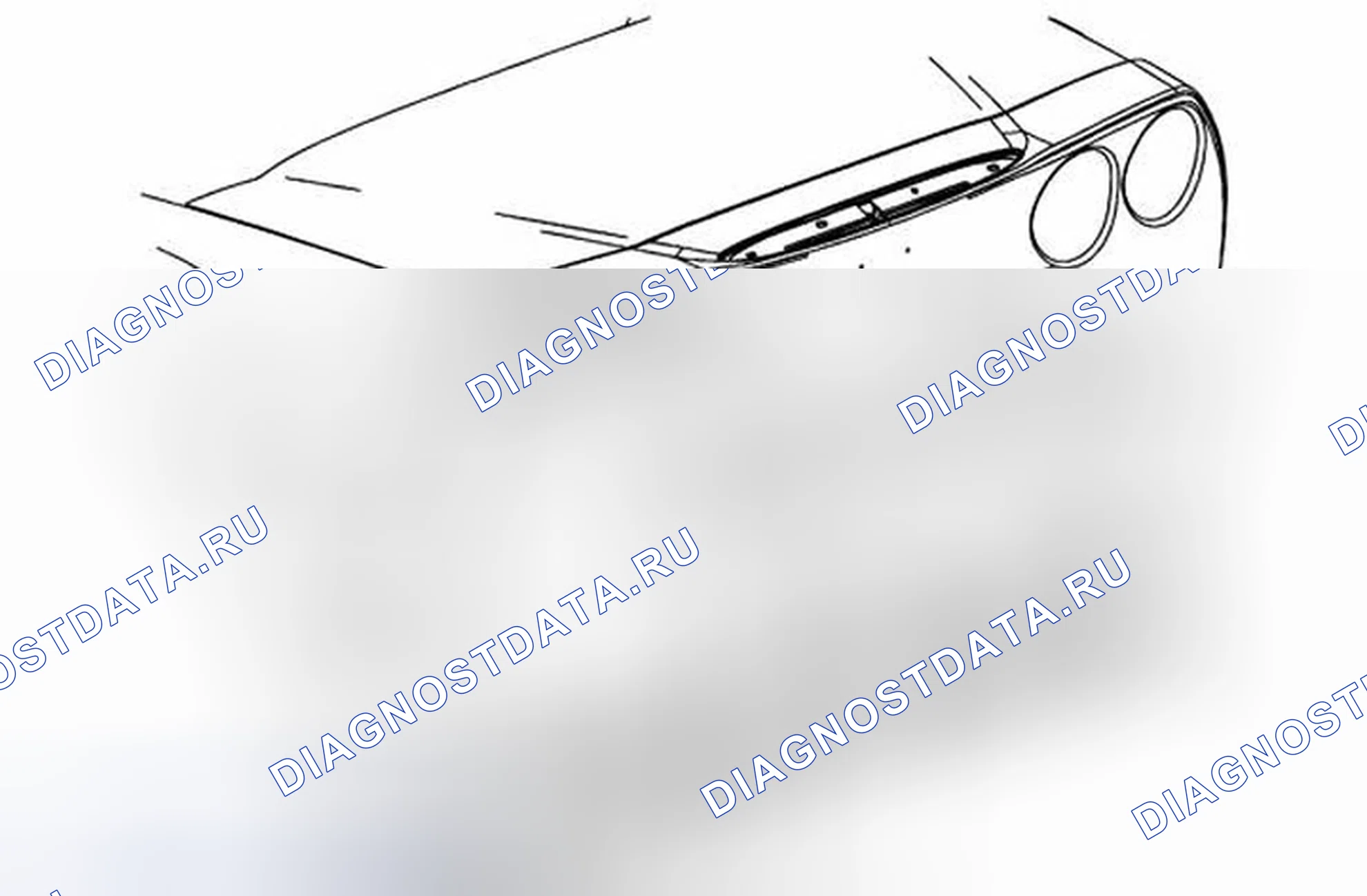 Рис. 12: Замена удлинителя заднего бампера Fascia. Chevrolet Corvette C6