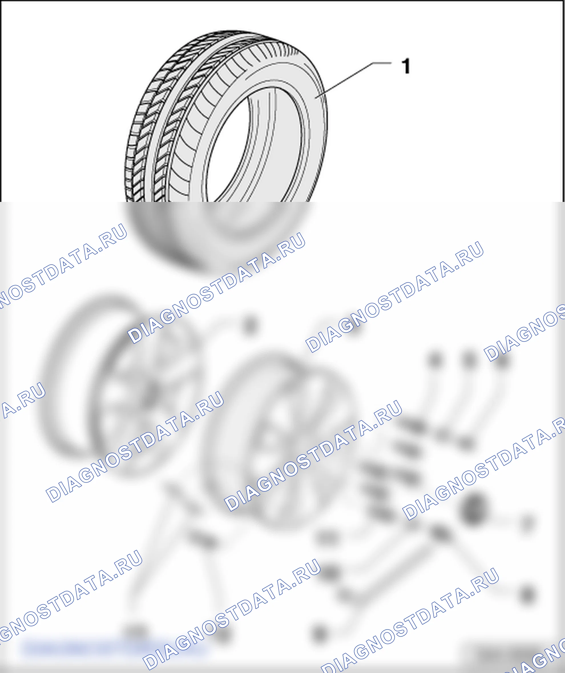 Диски, шины (исполнение 2). Skoda Yeti I