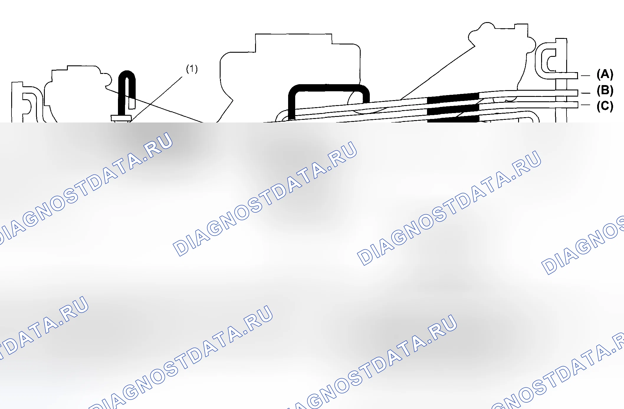 Рис. 19: Вакуумные соединения. Subaru Impreza WRX GH