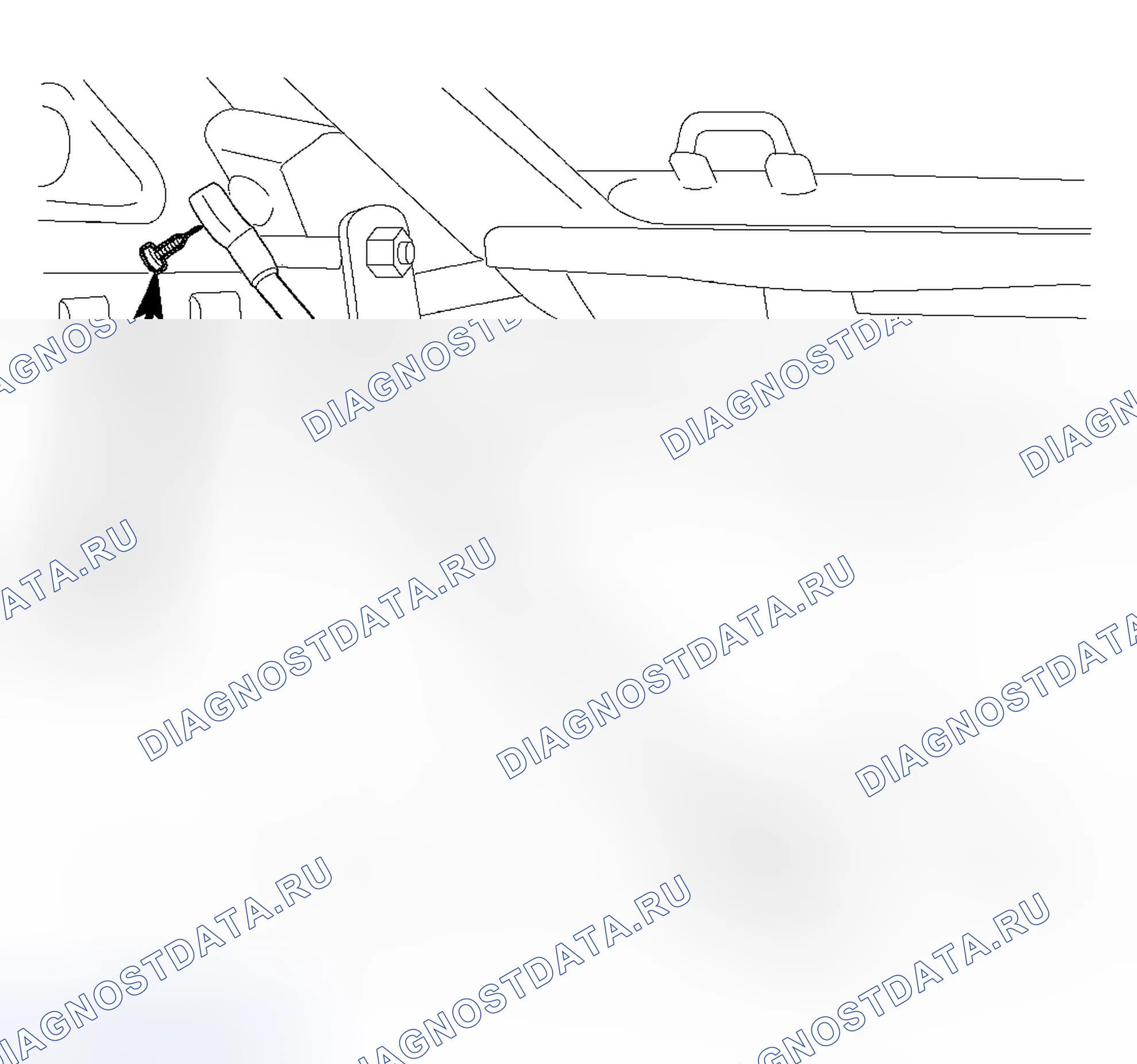 Рис. 495: СТОЙКА СИДЕНЬЯ ROD-2ND ROW-STOW -n- GO. Chrysler Town & Country V