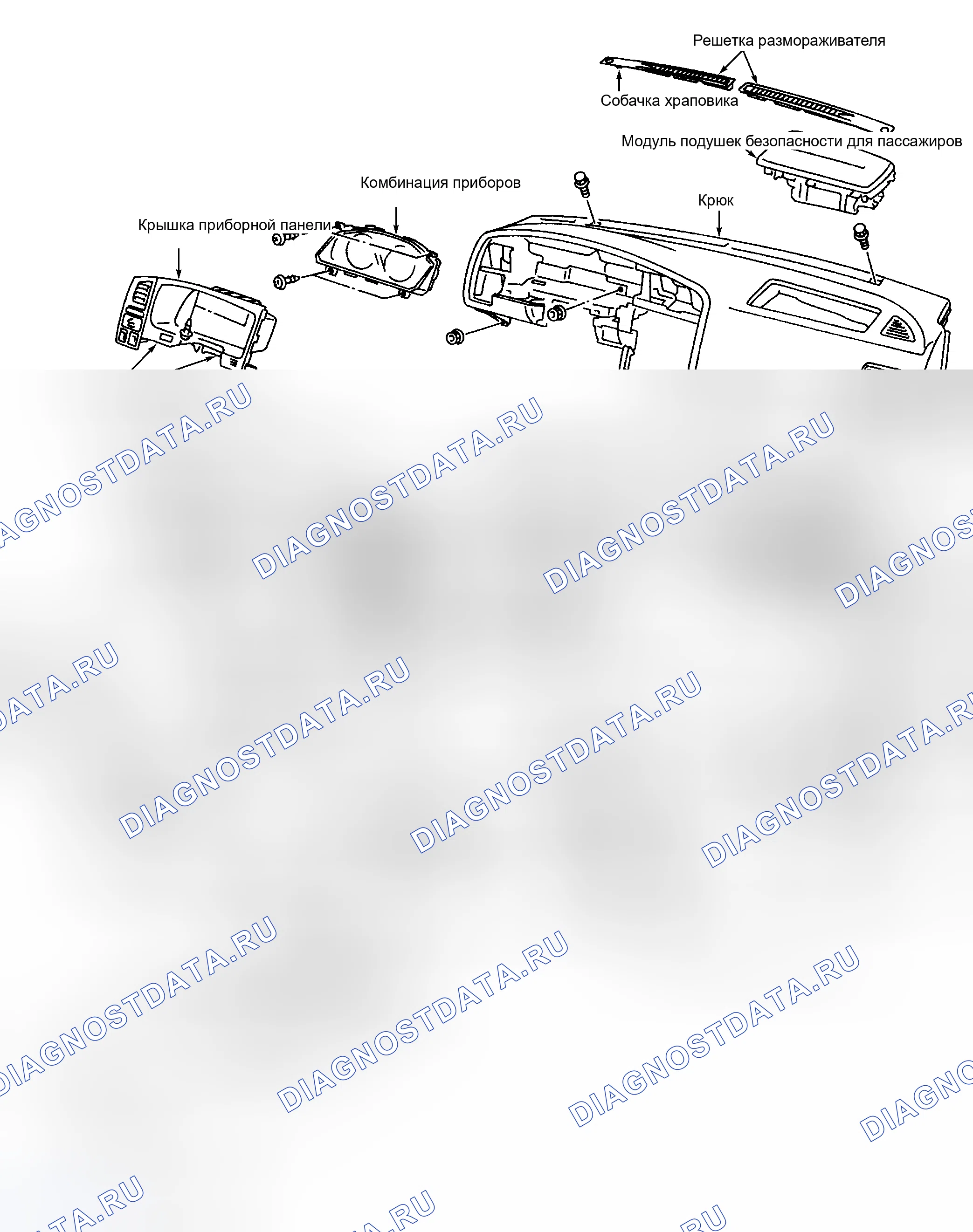 Рис. 3: ПРИБОРНАЯ ПАНЕЛЬ. Infiniti G20 II