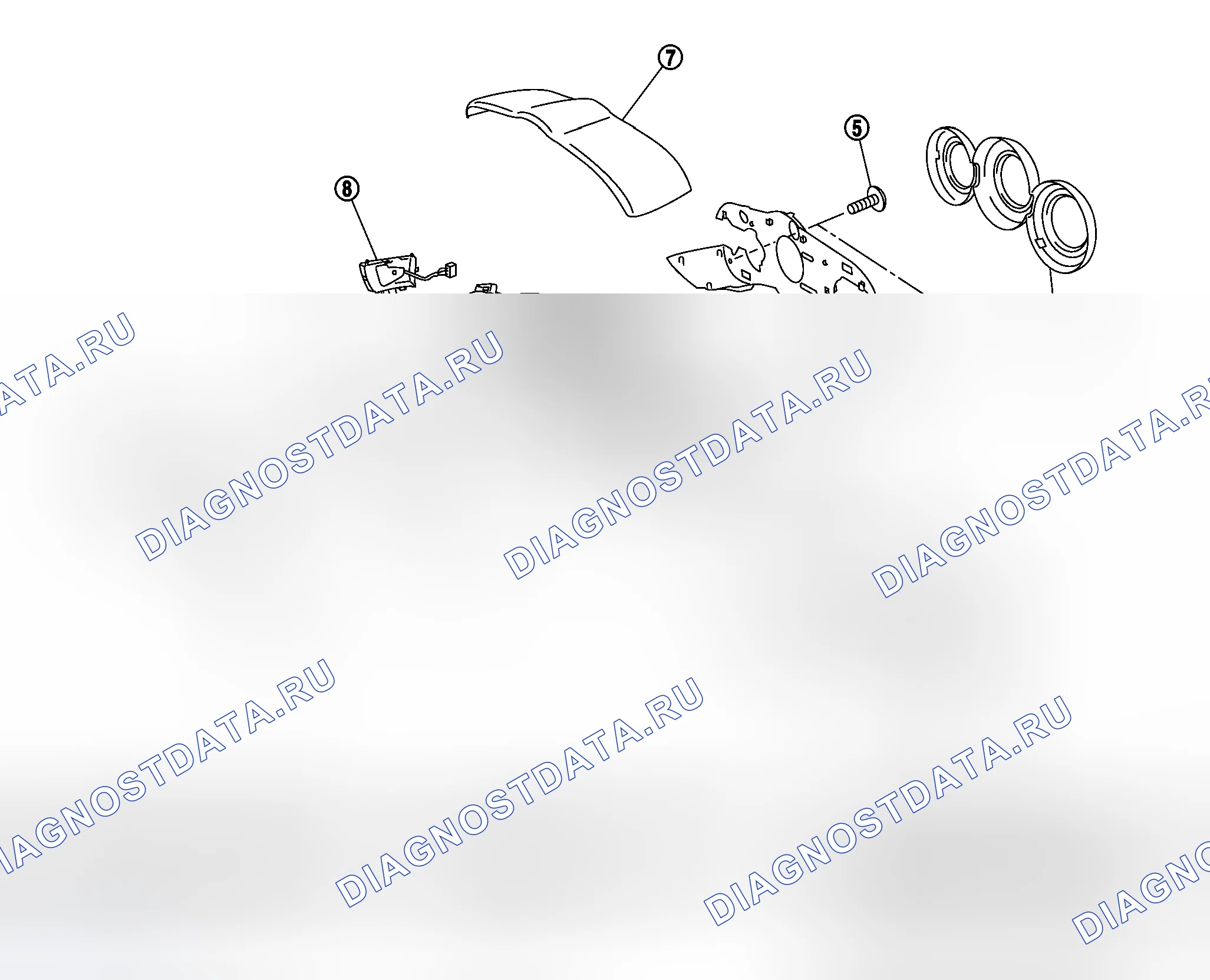 Рис. 82: Разборка и сборка комбинированного расходомера. Honda Logo I