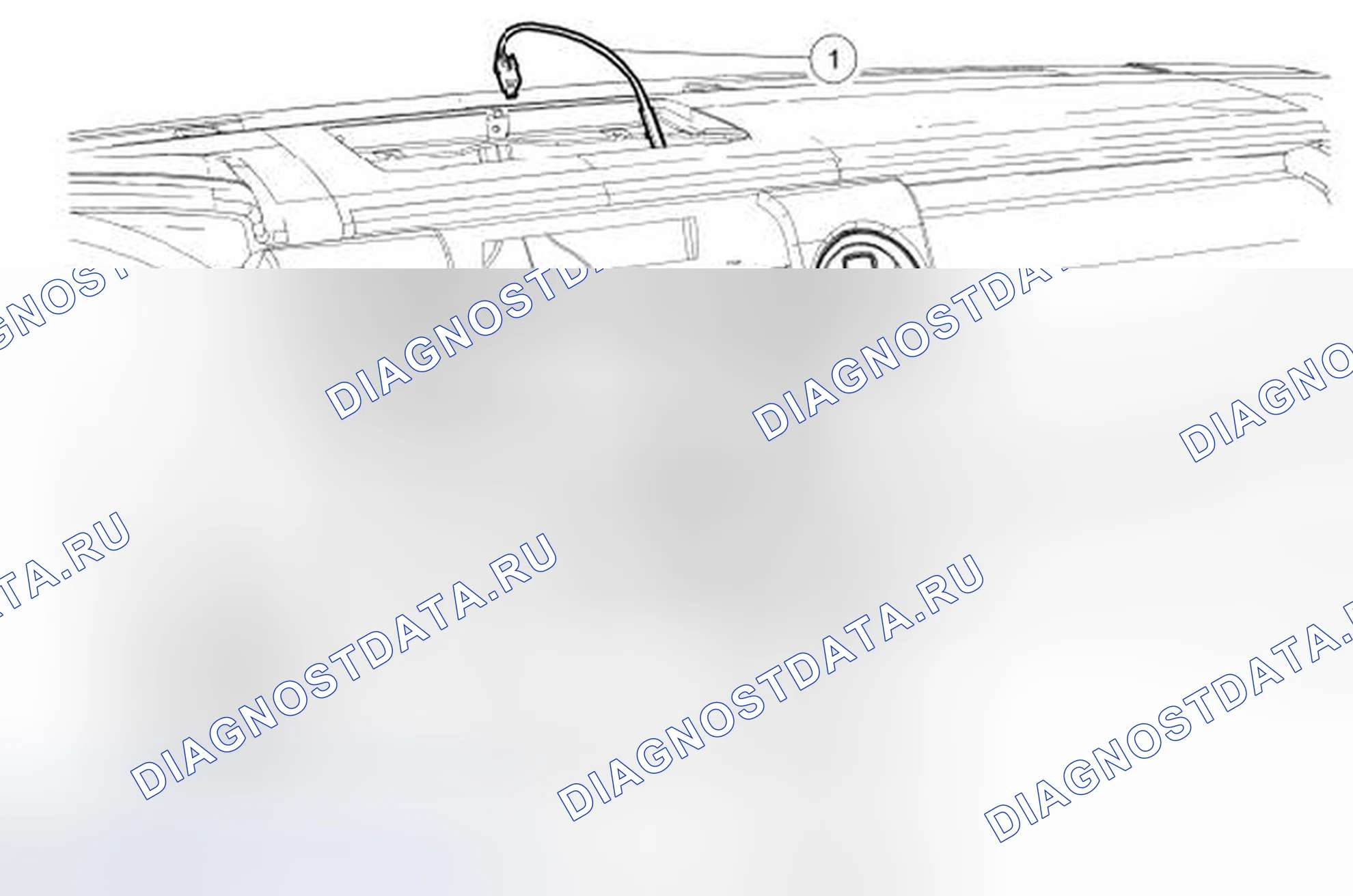 Рис. 154: Кабель и порт универсальной последовательной шины (USB). Ford Pickup F250 Super Duty II