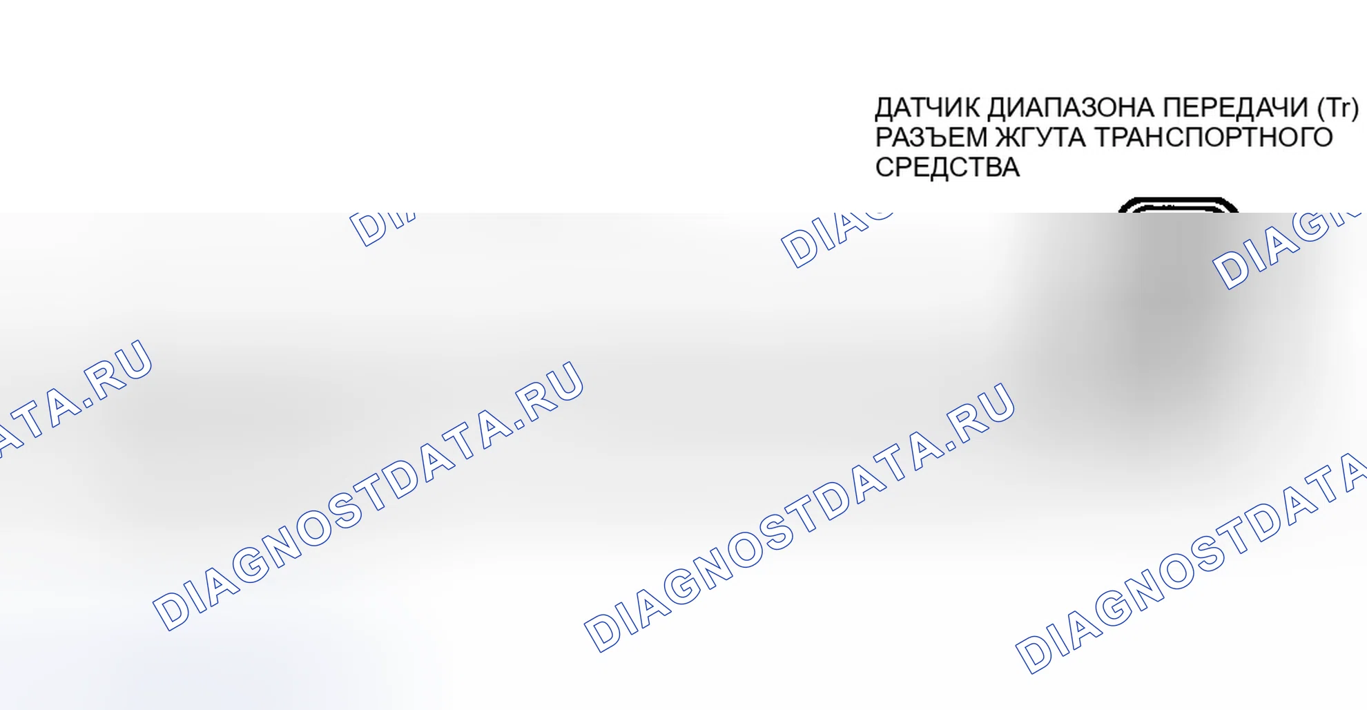 Рис. 143: Идентификация цепей датчика Tr (CD4E). Ford Contour I