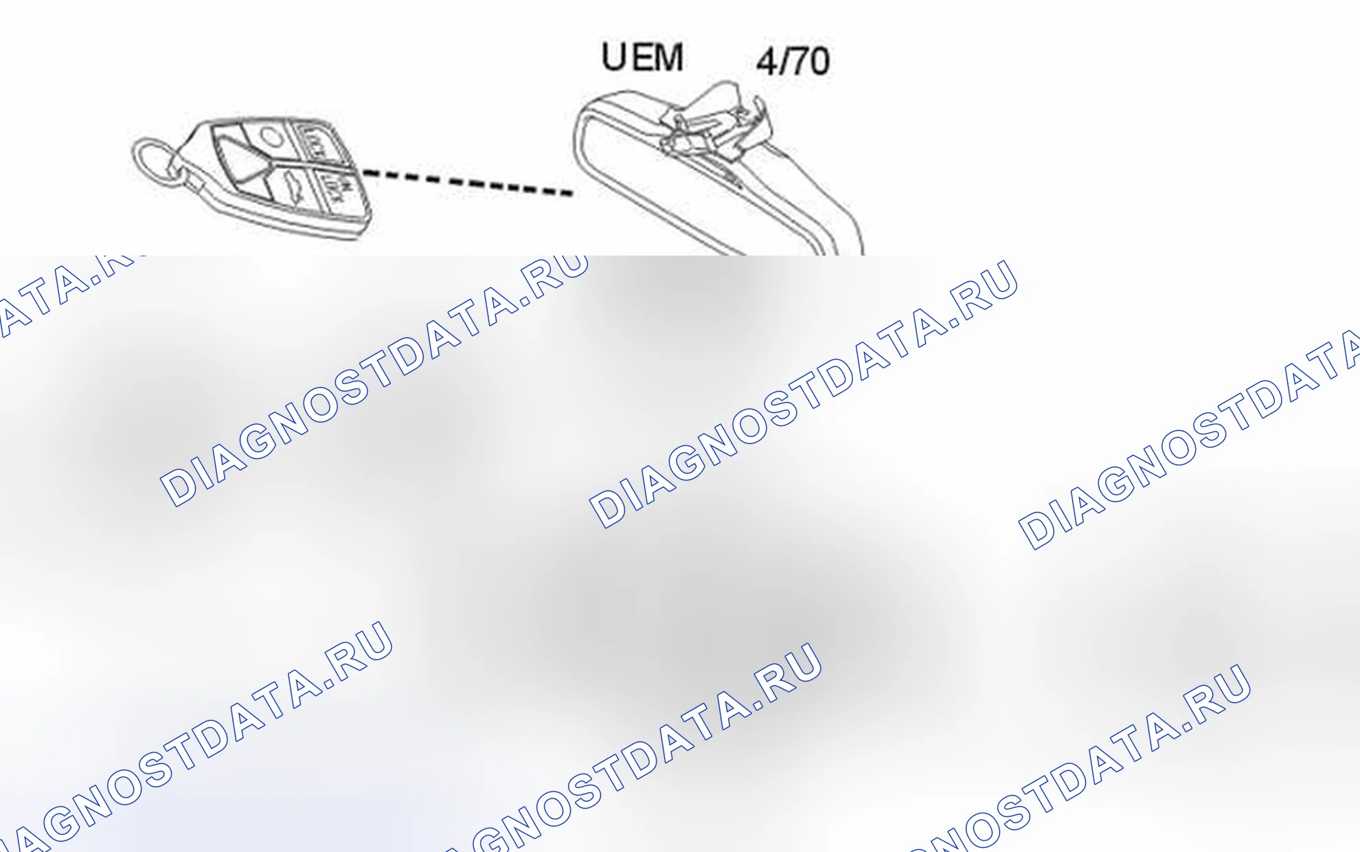 Рис. 2184: Дистанционное управление сиденьями. Volvo V70 II