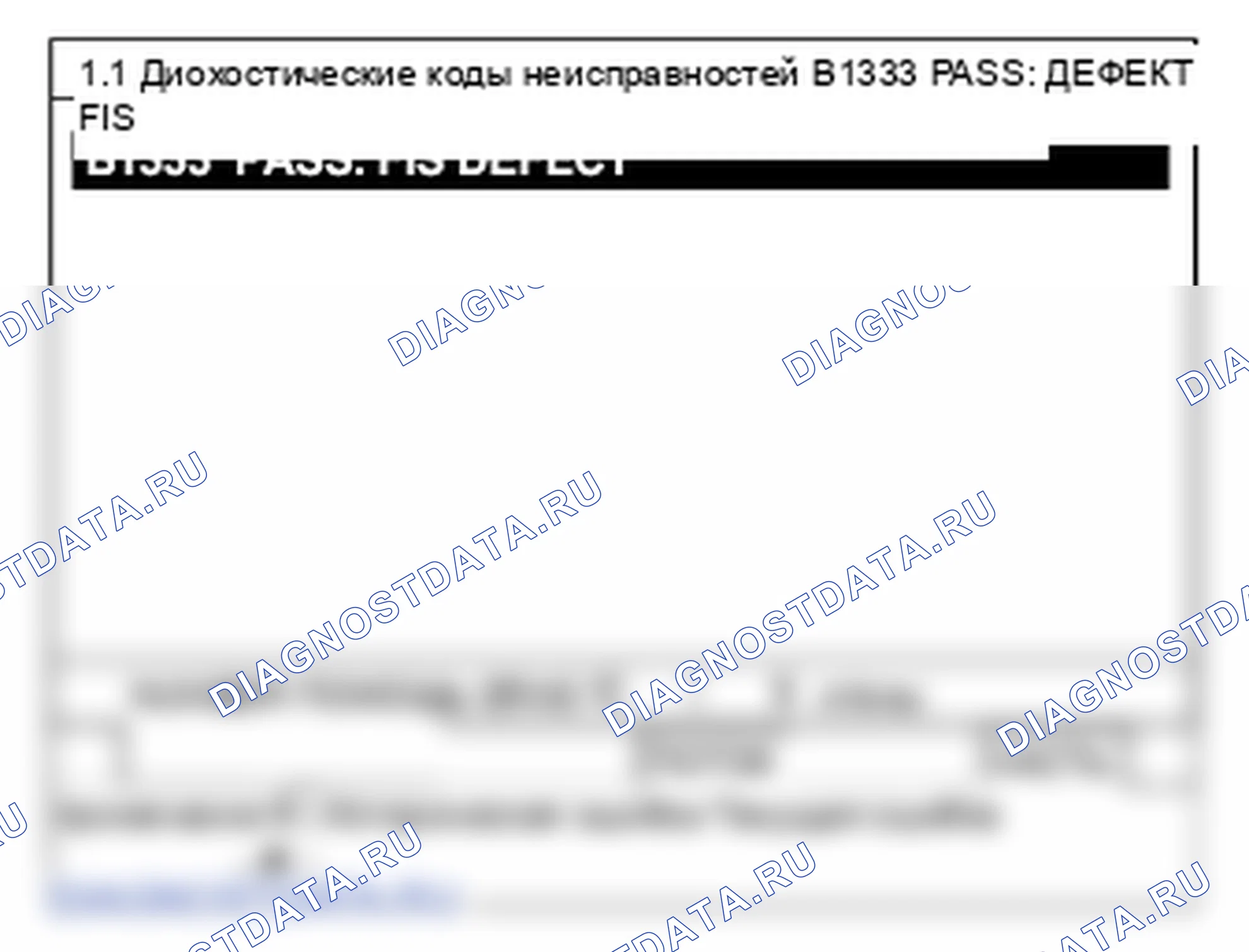 B1333: FIS-пассажирский дефект. Hyundai Santa Fe CM