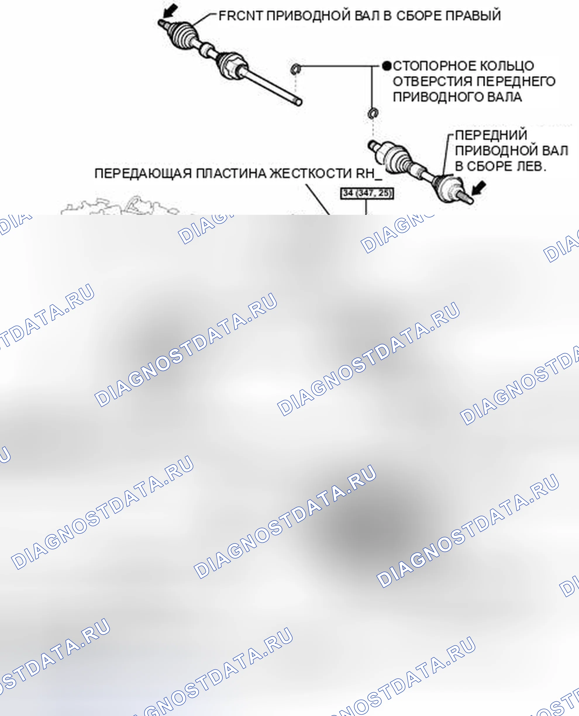 Рис. 636: ИЛЛЮСТРАЦИЯ. Toyota Highlander II рестайлинг