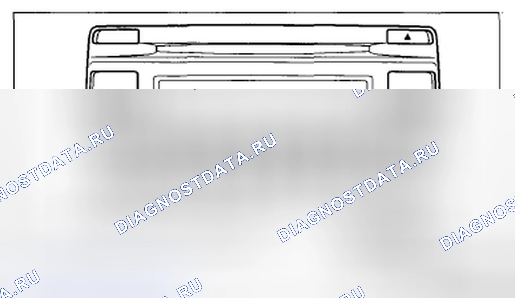 Рис. 146: Аудиоблок (без цветного ЖК-дисплея). Mazda CX-5 I
