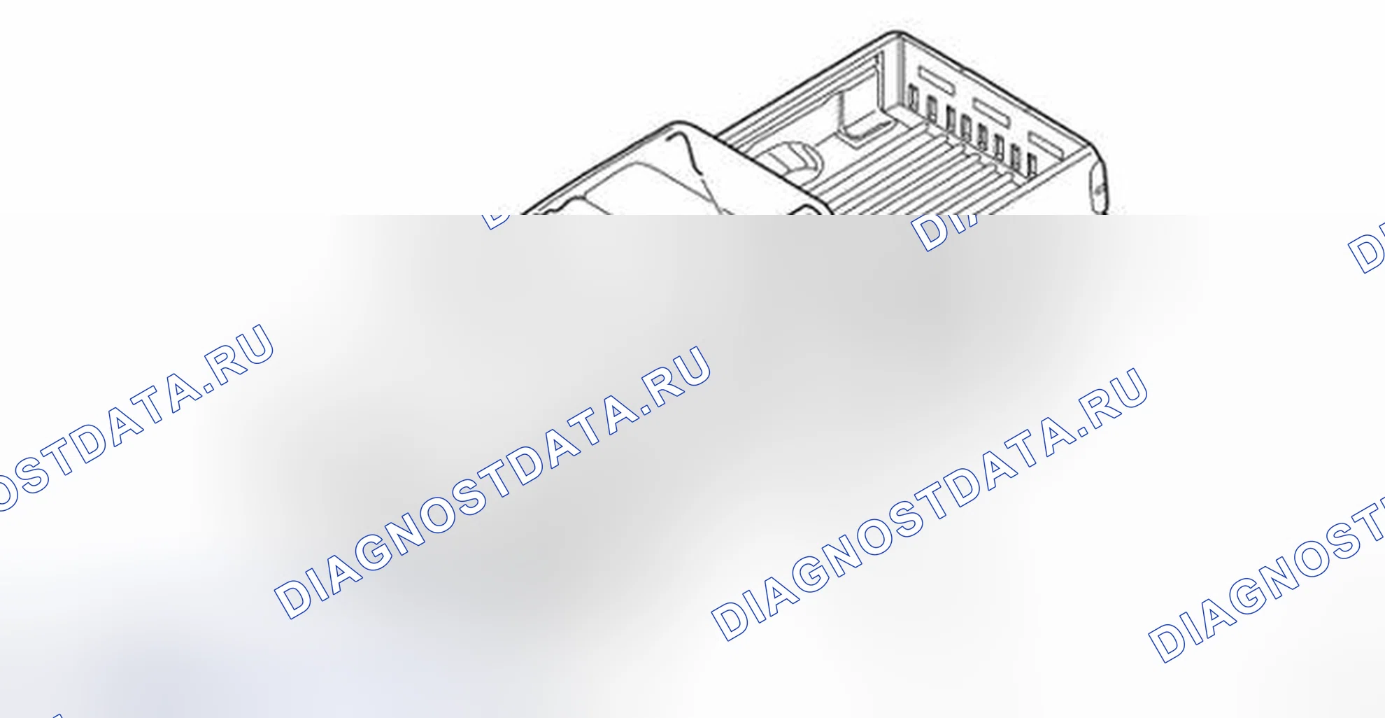 Рис. 28: Идентификация сливных шлангов. Nissan Frontier D40