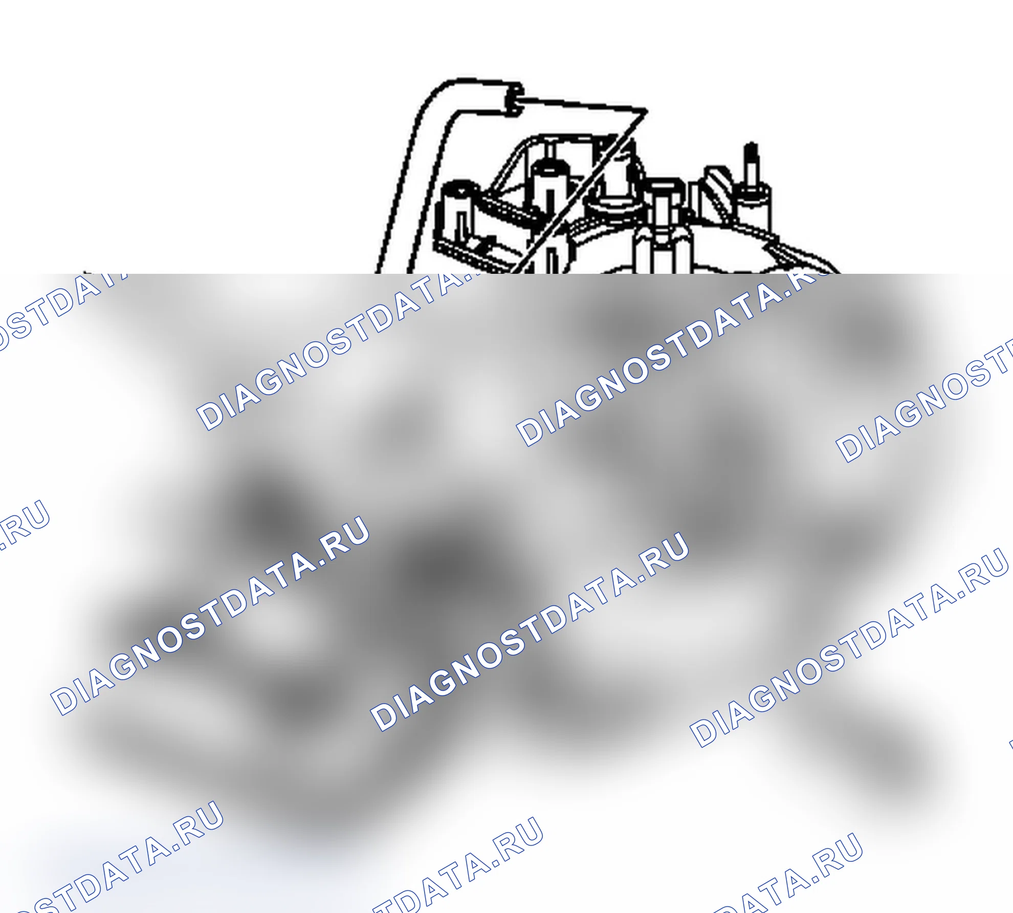 Рис. 602: Демонтаж впускного коллектора. Chevrolet Silverado 1500 