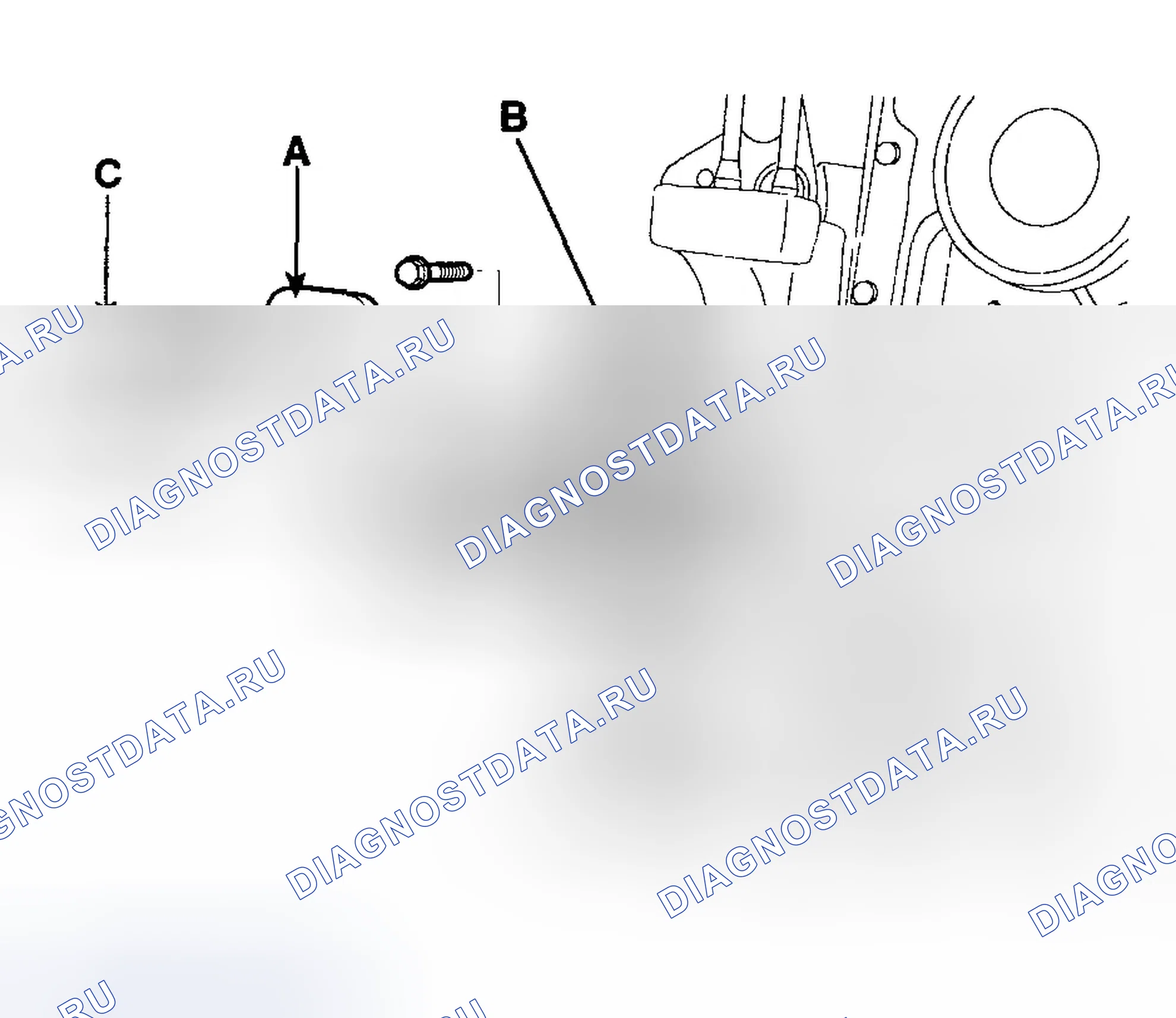 Рис. 232: ВОДЯНОЙ НАСОС. Hyundai Tucson I