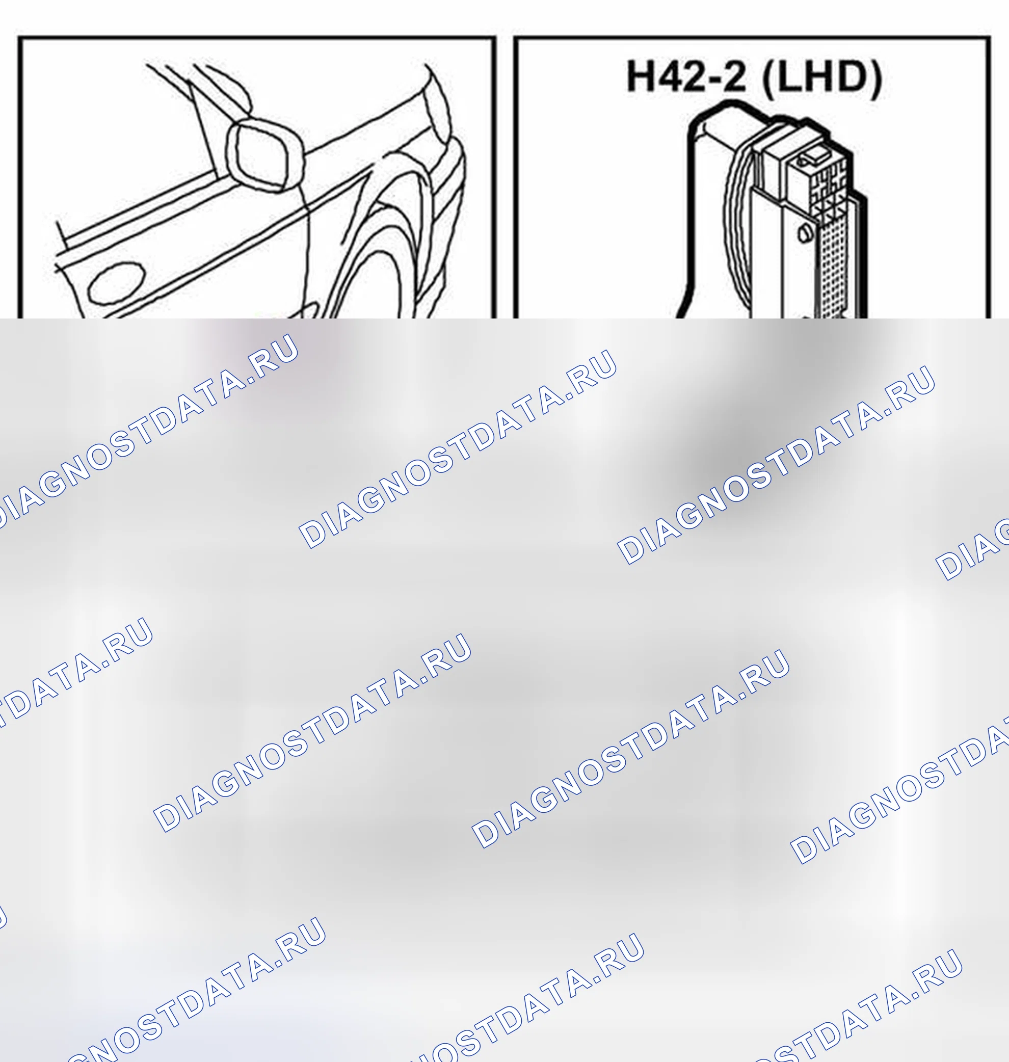 Рис. 160: Разъем H42-2. Kia Picanto II рестайлинг
