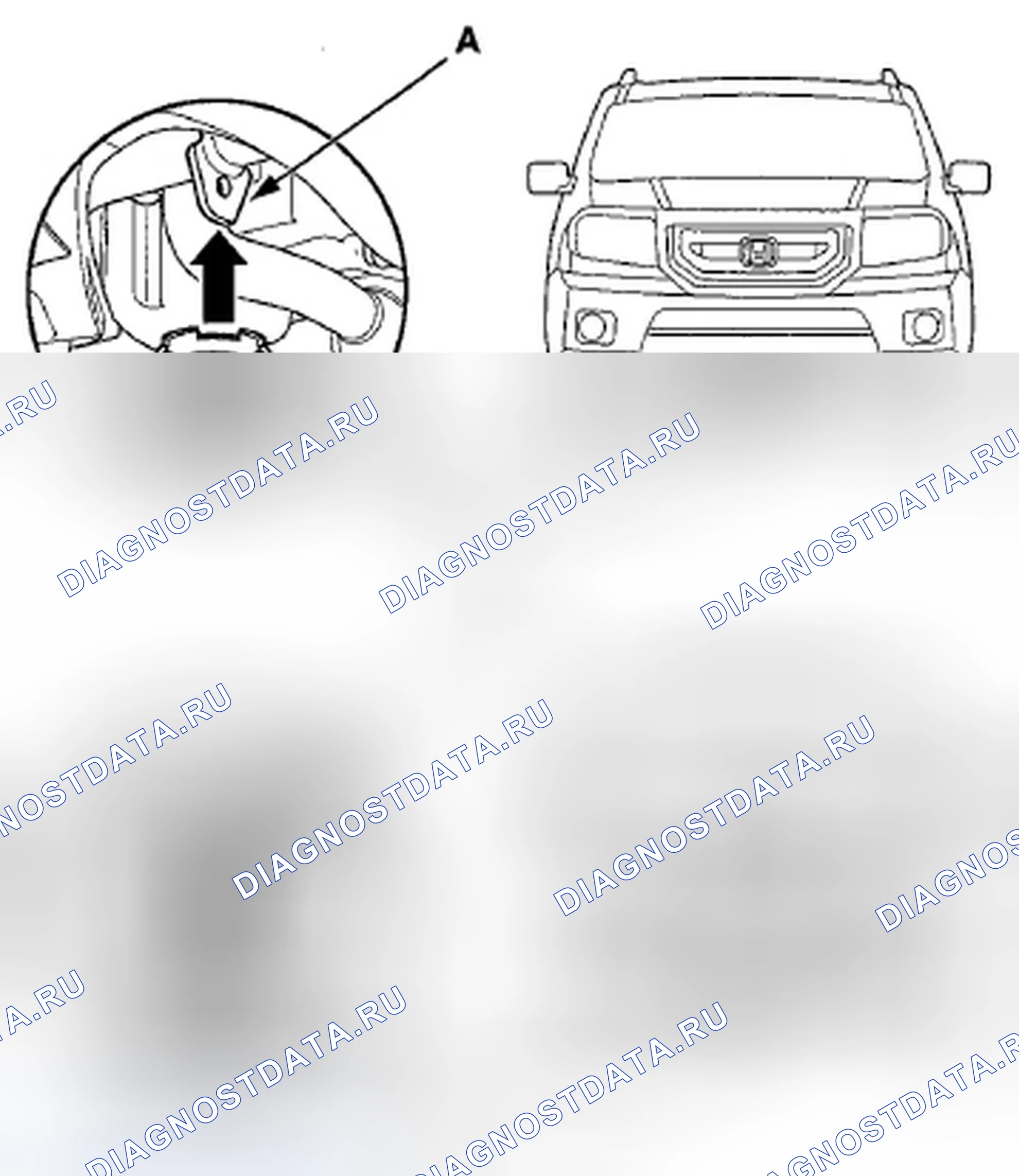 Рис. 17: Напольный домкрат. Honda Pilot II