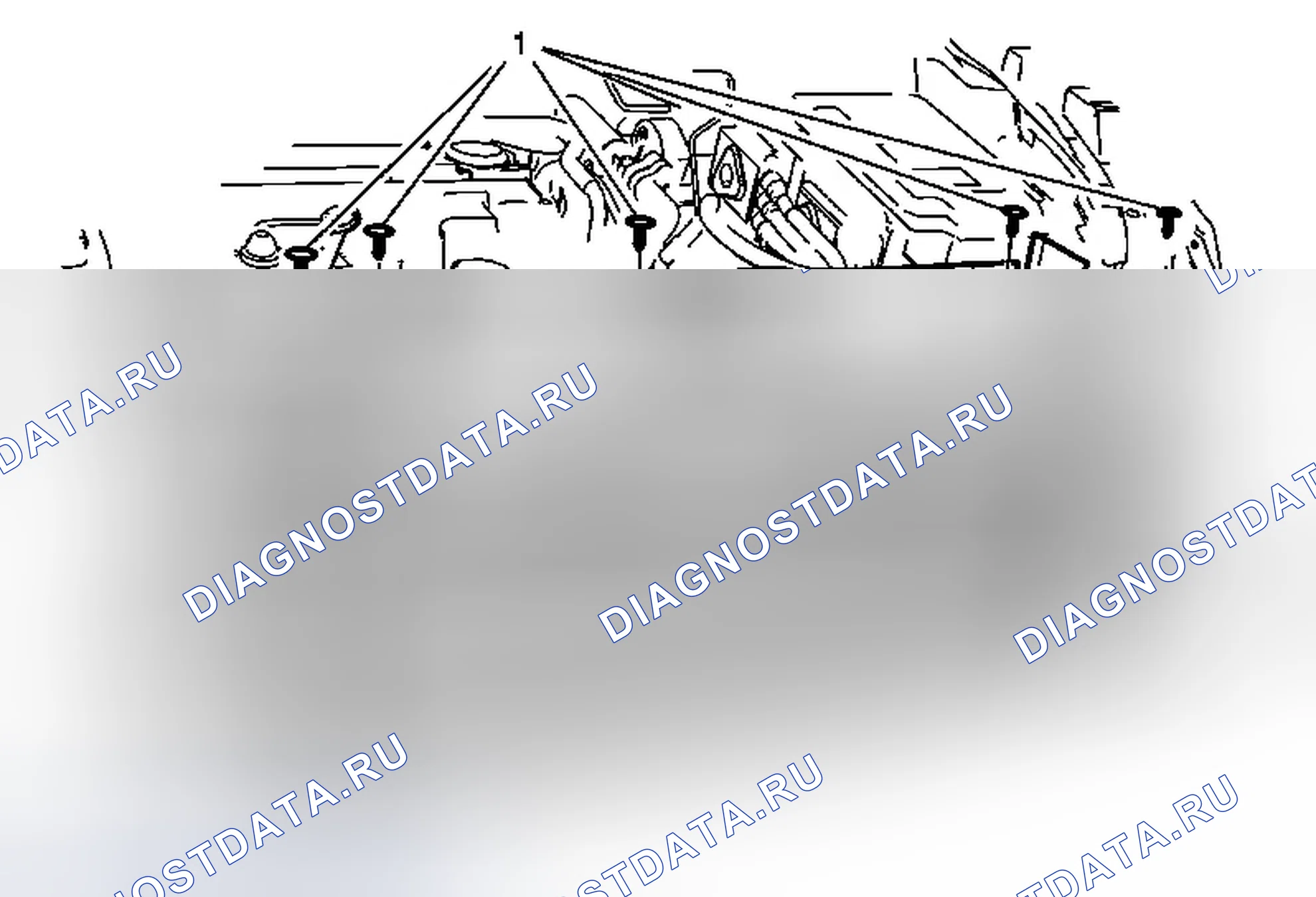 Рис. 11: Замена воздушного уплотнения радиатора. Chevrolet Volt I