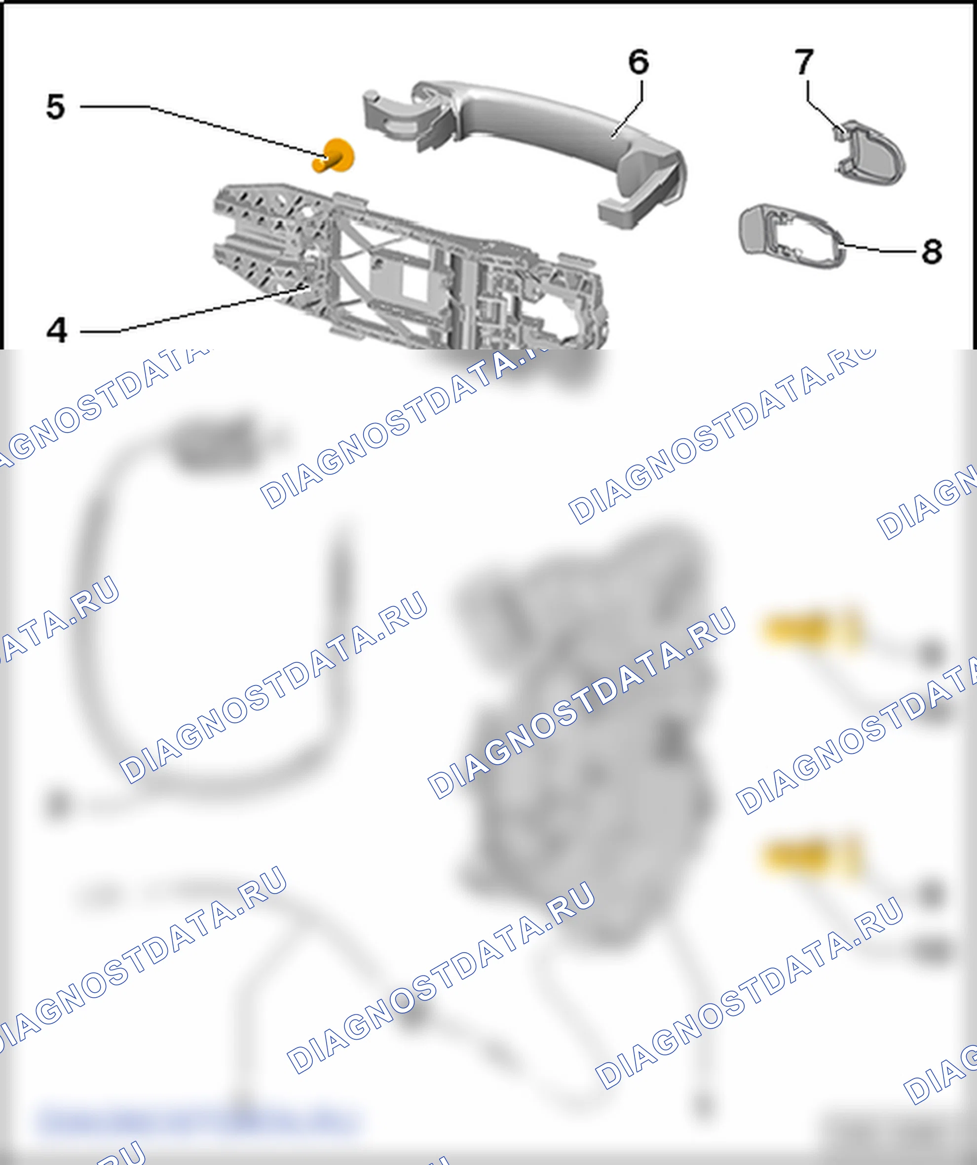Детали дверей. SEAT Toledo Iv