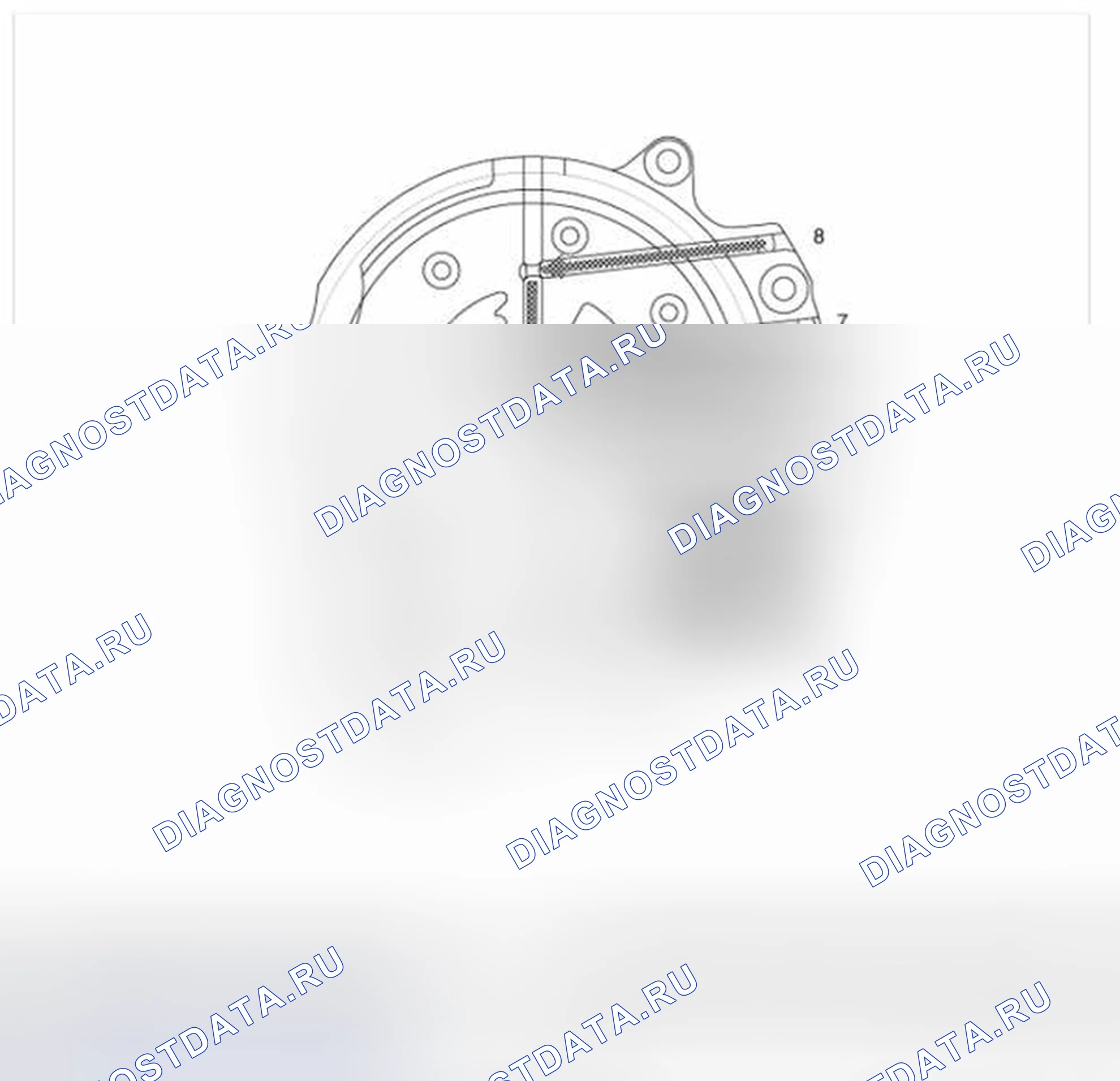 Рис. 24: Рабочий поток масляного насоса. Geely Vision X3 Pro I