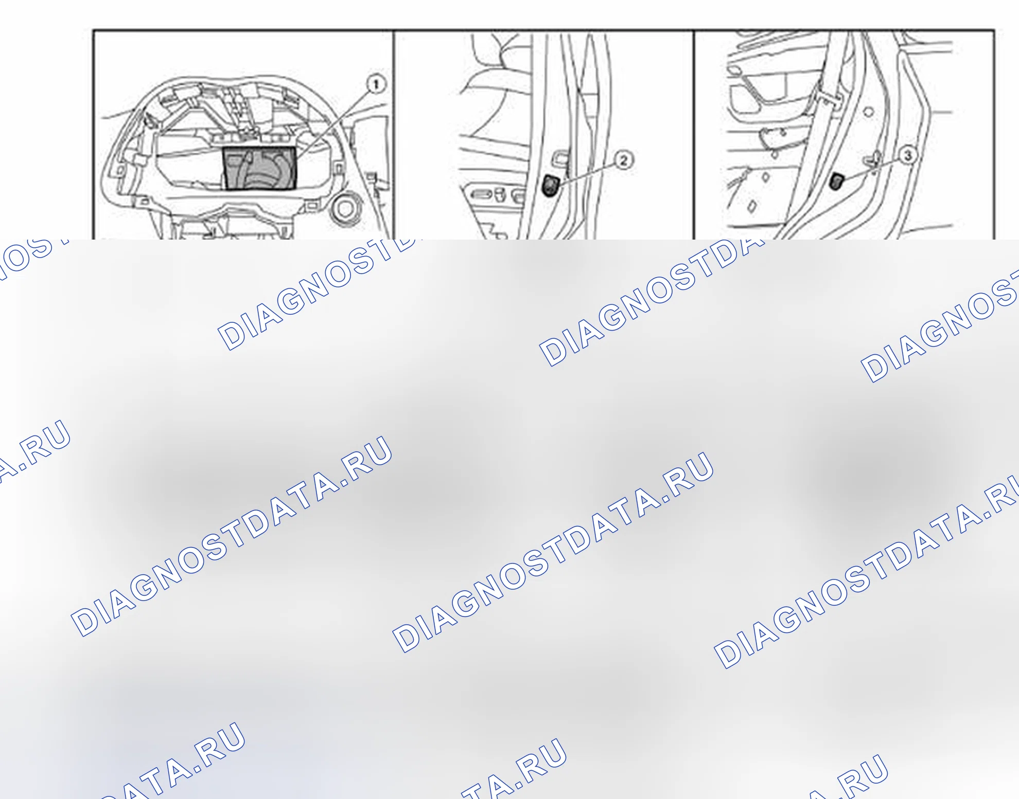 Рис. 63: Расположение компонентов. Nissan Pathfinder IV рестайлинг
