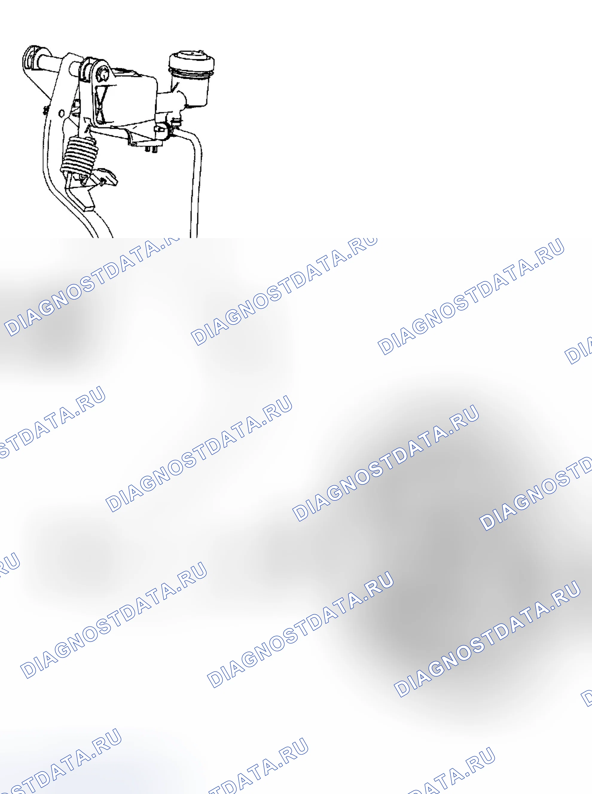Рис. 16: Управление сцеплением. Ford Cab & Chassis F350 Super Duty 
