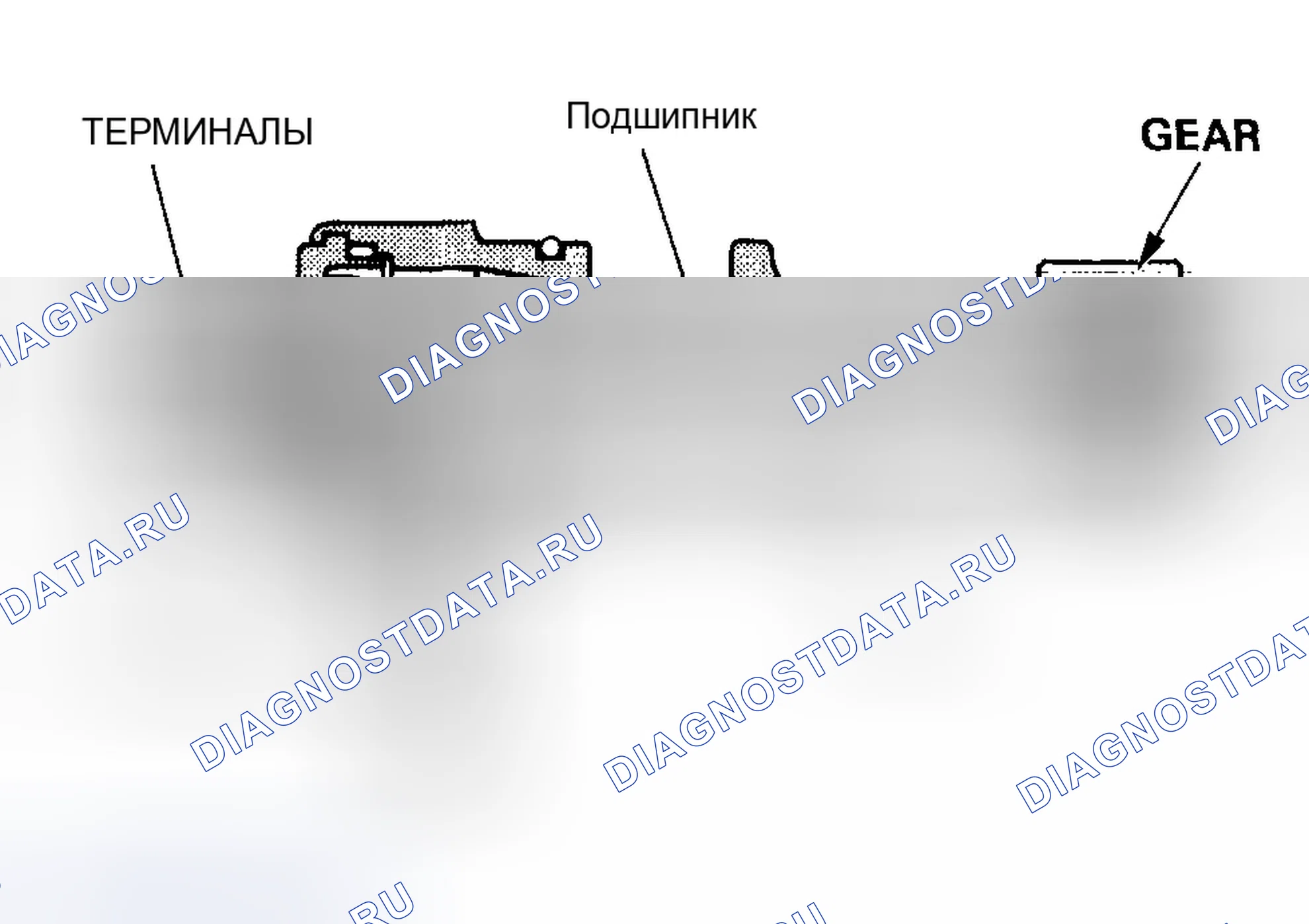 Рис. 44: Датчик скорости транспортного средства (датчик скорости автомобиля (VSS) (датчик скорости автомобиля)) (M / T). Honda CR-V II