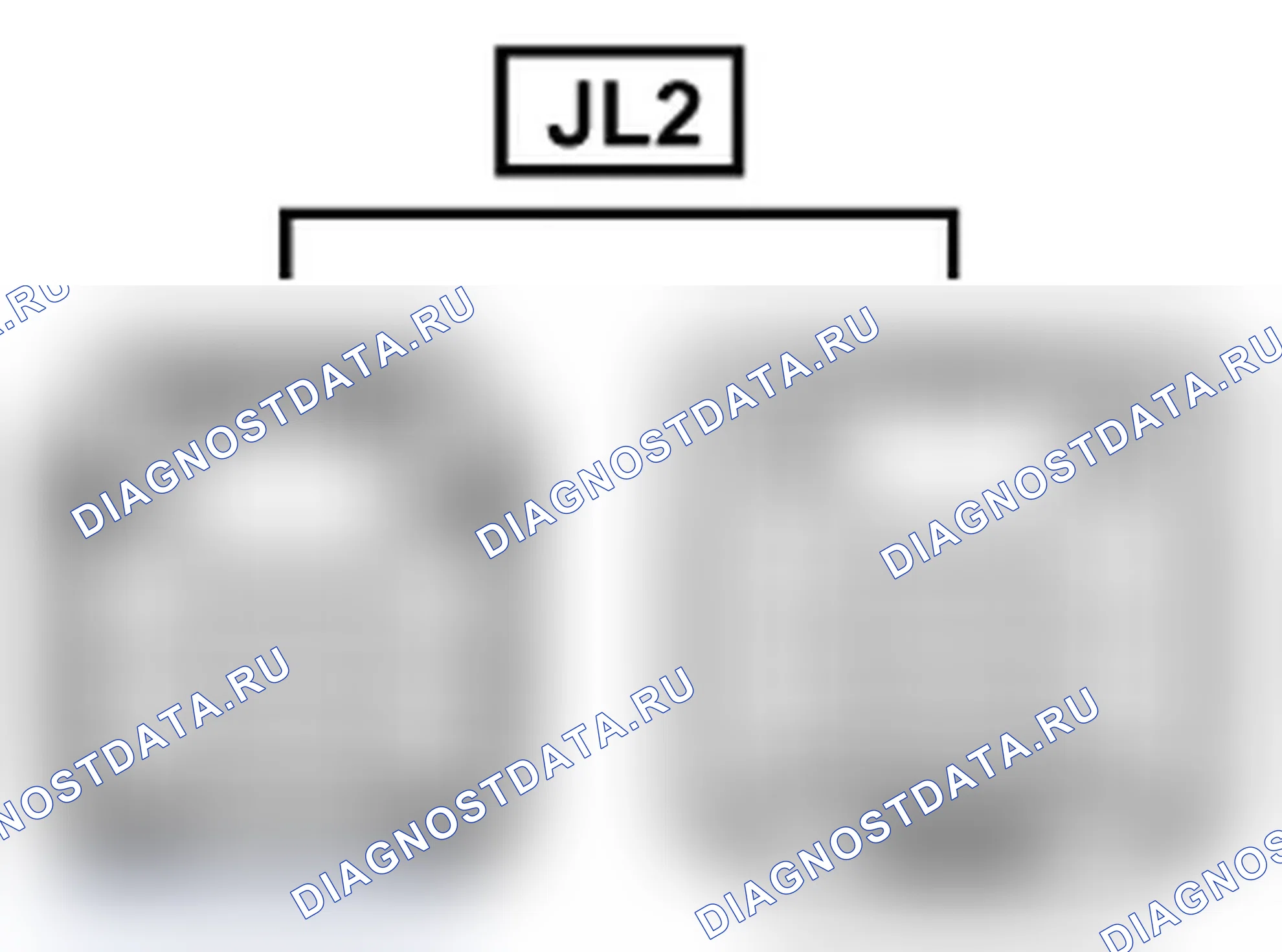 Рис. 896: Вид с торца линейного соединителя (JL2). Toyota Land Cruiser 200