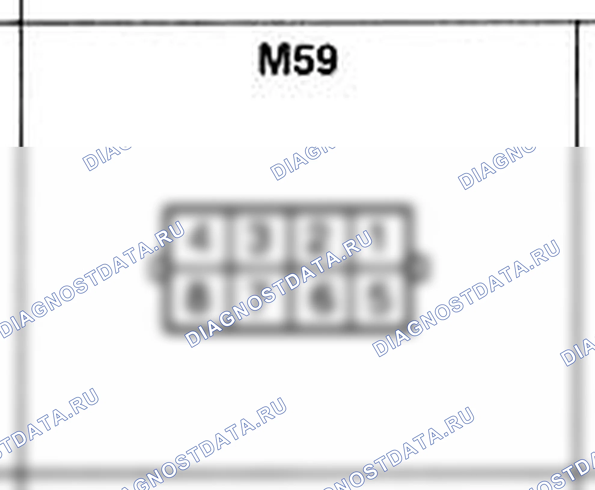 Распиновка разъёма M59 — основного жгута. Hyundai H-1 A1