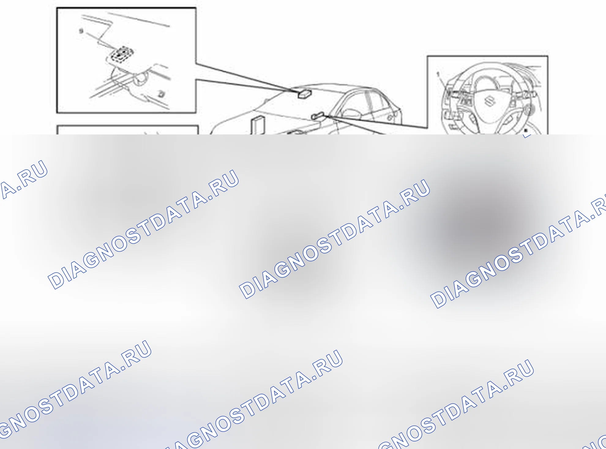 Рис. 36: Расположение компонентов системы освещения. Suzuki Kizashi I