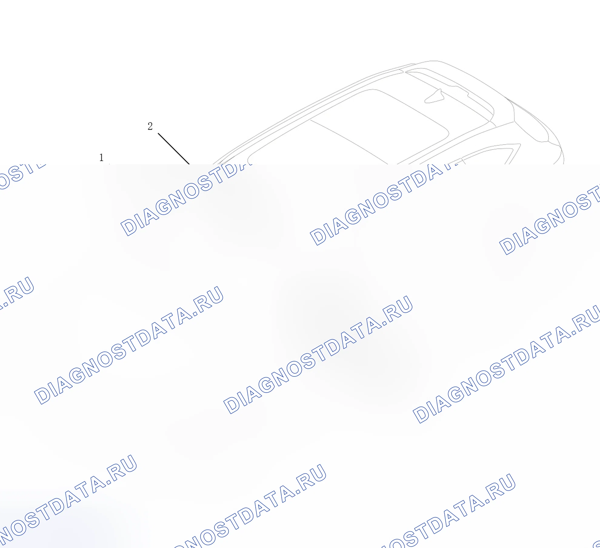Схема расположения системы управления зеркала заднего вида — Haval F7. Haval F7 I