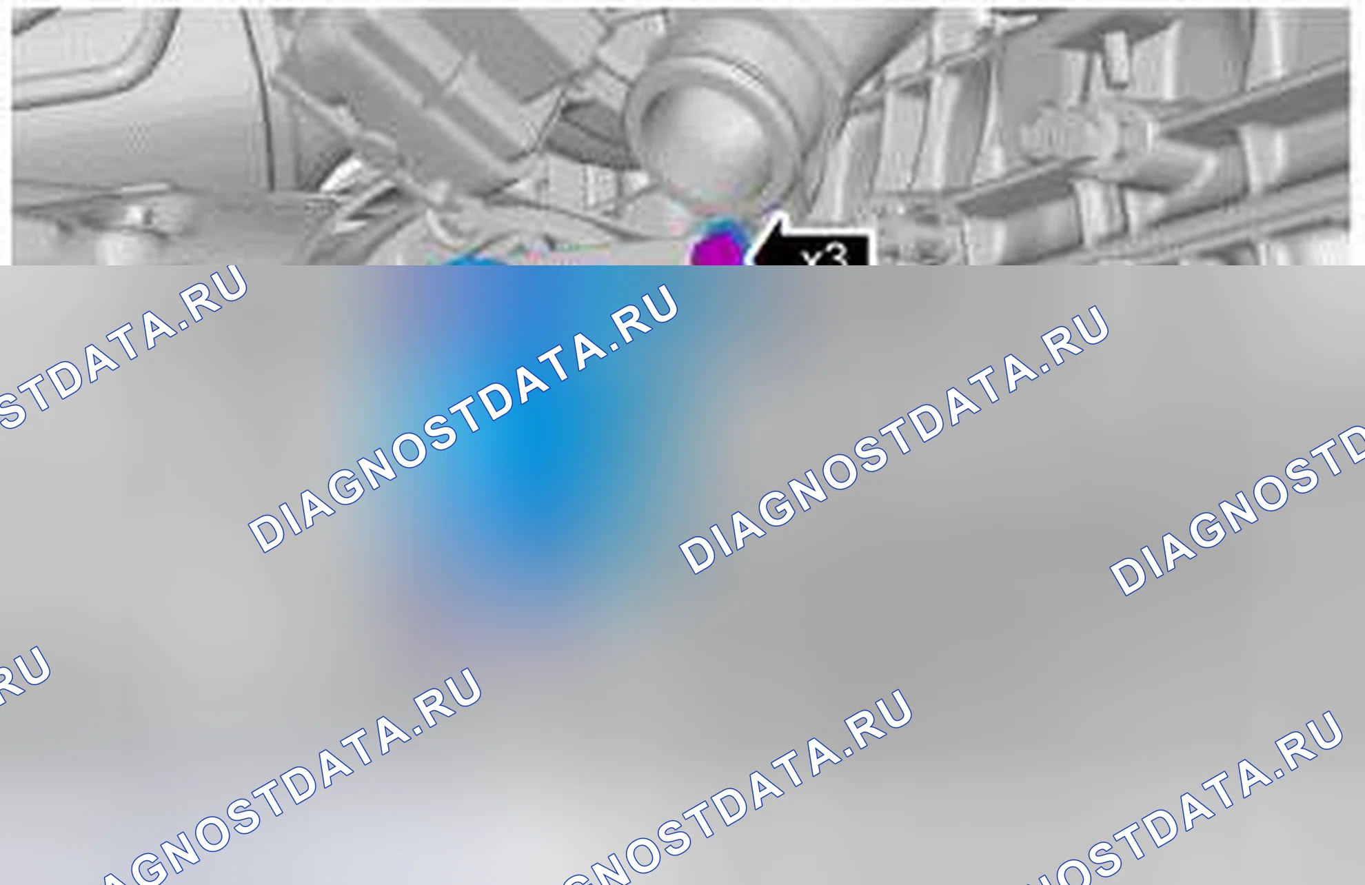 Рис. 34: РЕГУЛИРОВКА нагнетателей и турбокомпрессоров двигателя. Volvo S80 II рестайлинг