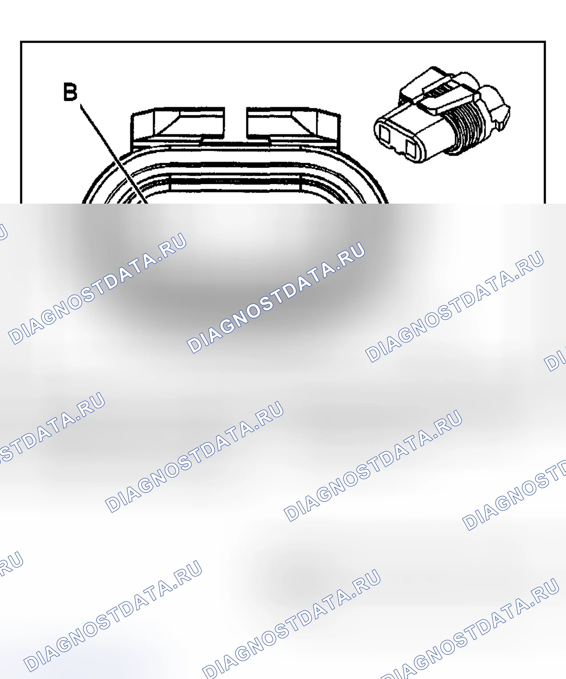 Рис. 364: Фара - Дальний свет - Левый (Экспорт). Cadillac Seville V