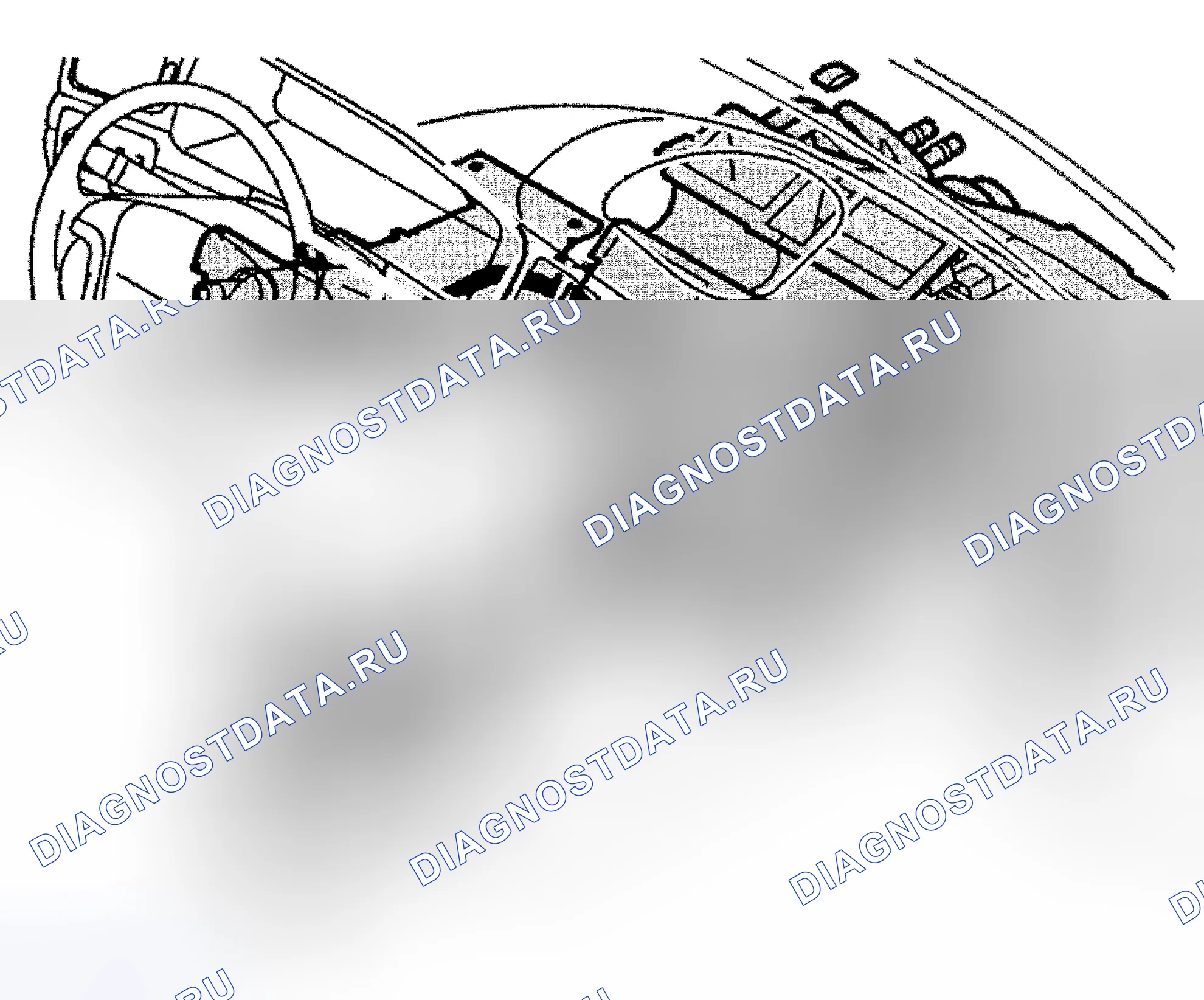 Рис. 218: Снятие троса с рулевой колонки. Volvo S80 I рестайлинг