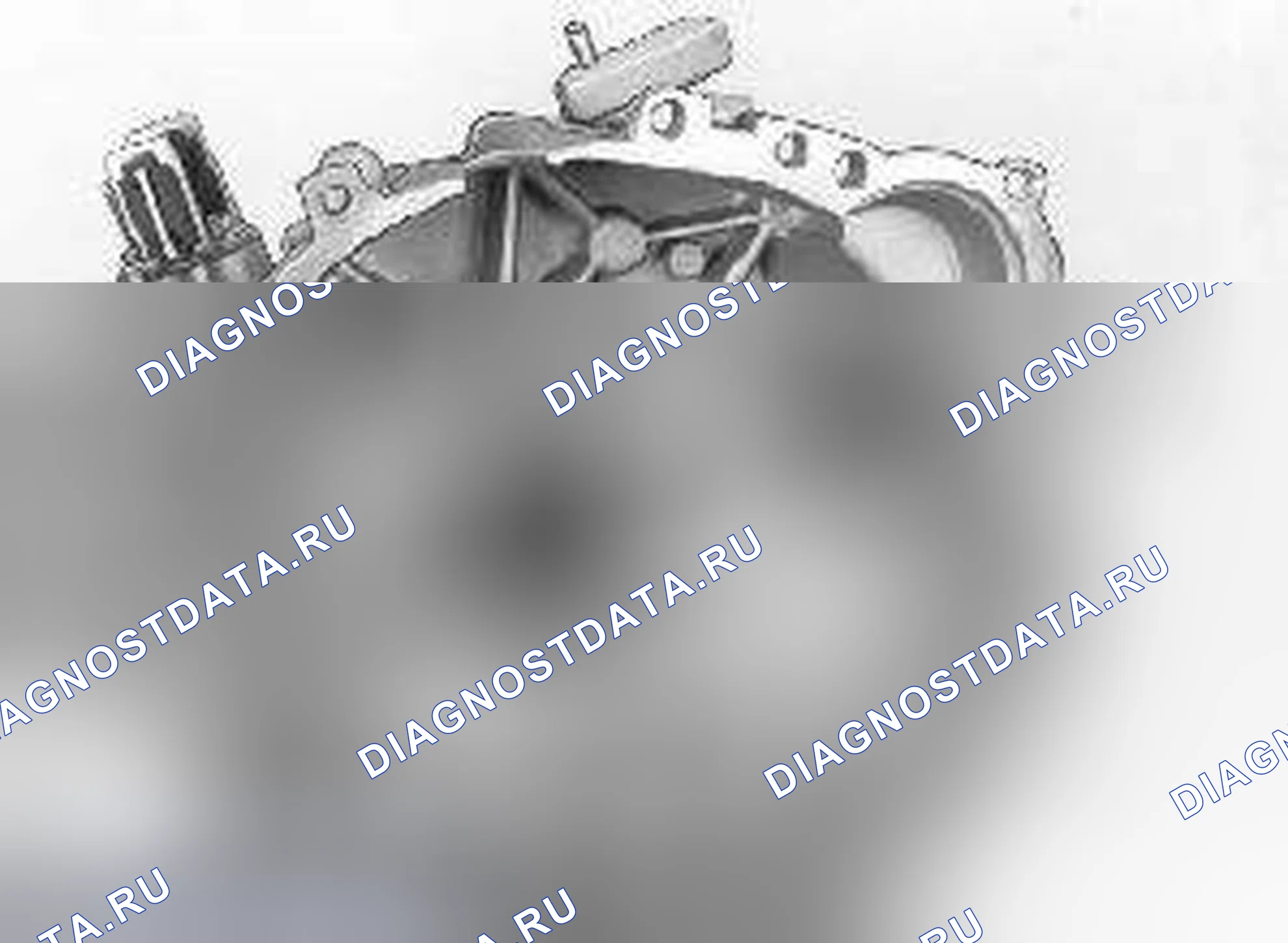 Рис. 1843: Демонтаж подшипника перекидывания. Volvo C70 I