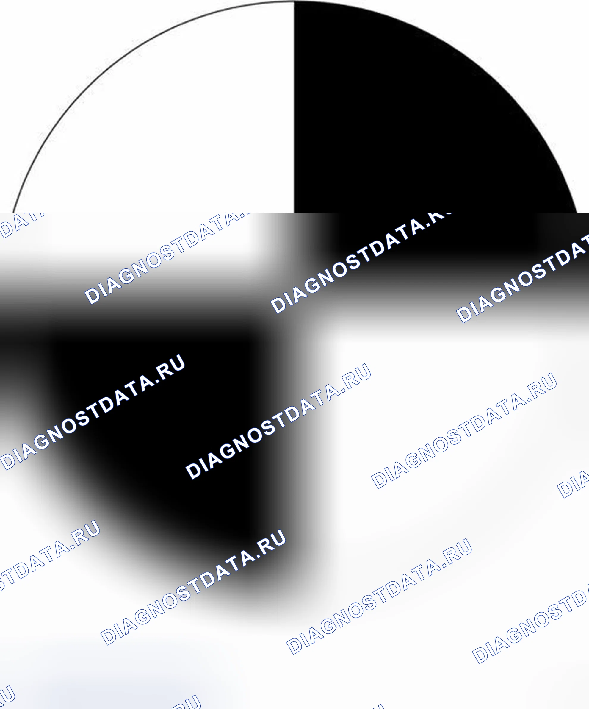 Рис. 7: РЕГУЛИРОВКА НАЦЕЛИВАНИЯ КАМЕРЫ: Специальное требование к ремонту (образец прицельной марки). Infiniti QX50 I