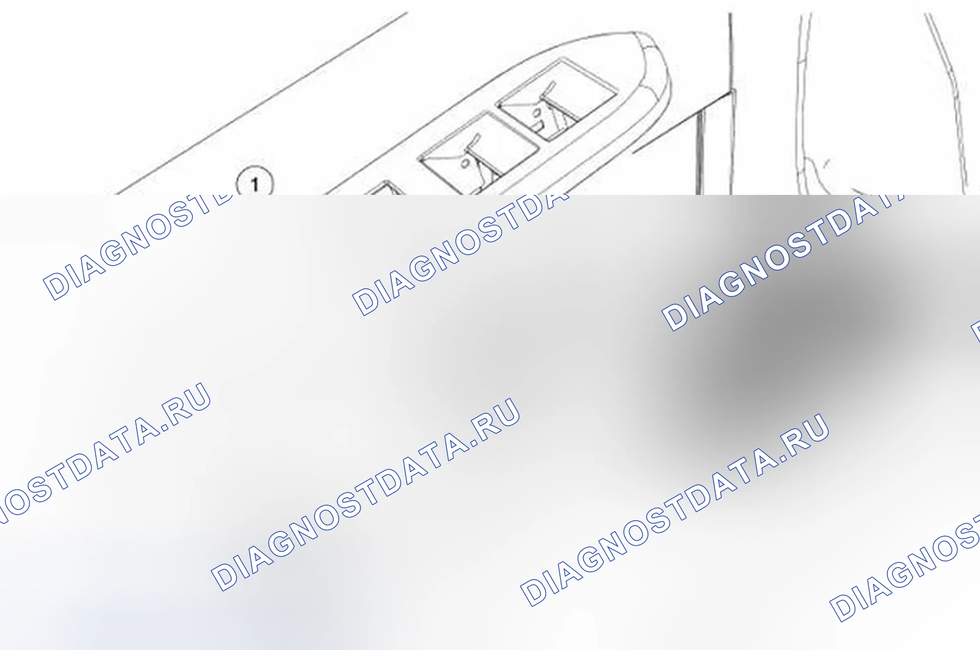Рис. 25: Переключатель управления окном. Ford Escape I рестайлинг 2