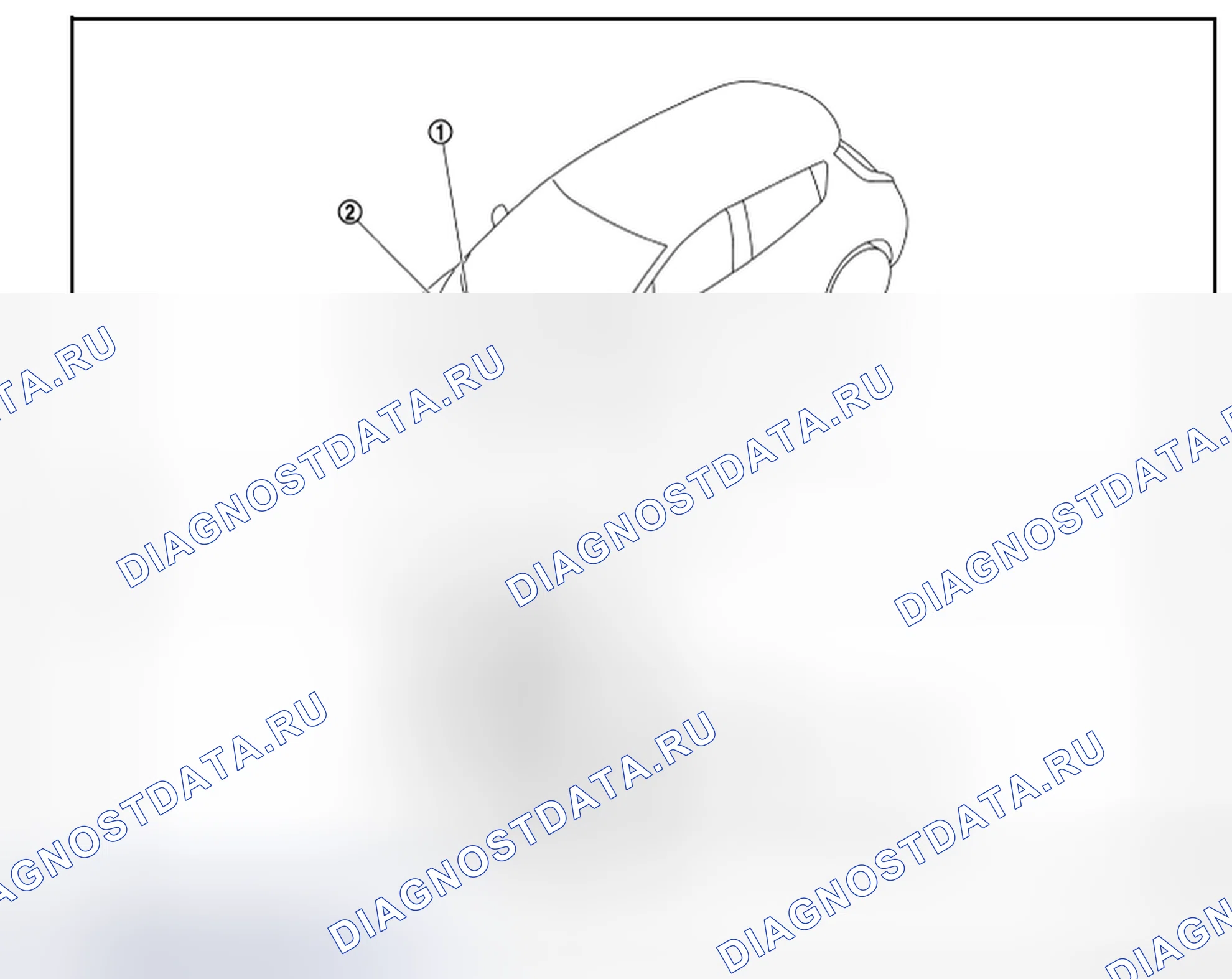 Рис. 8: Расположение компонентов. Nissan Leaf I