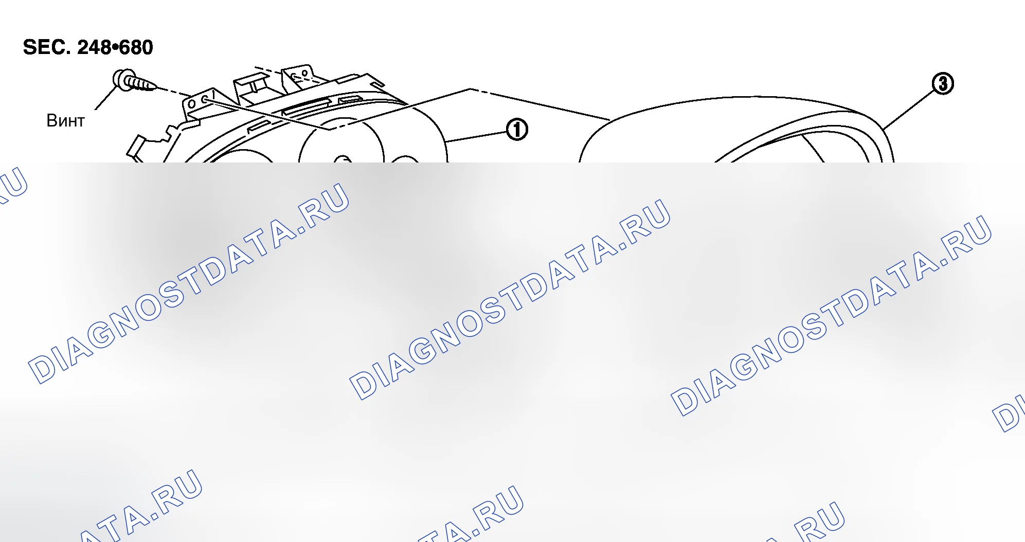 Рис. 182: КЛАСТЕРНАЯ КРЫШКА A. Infiniti G35 III