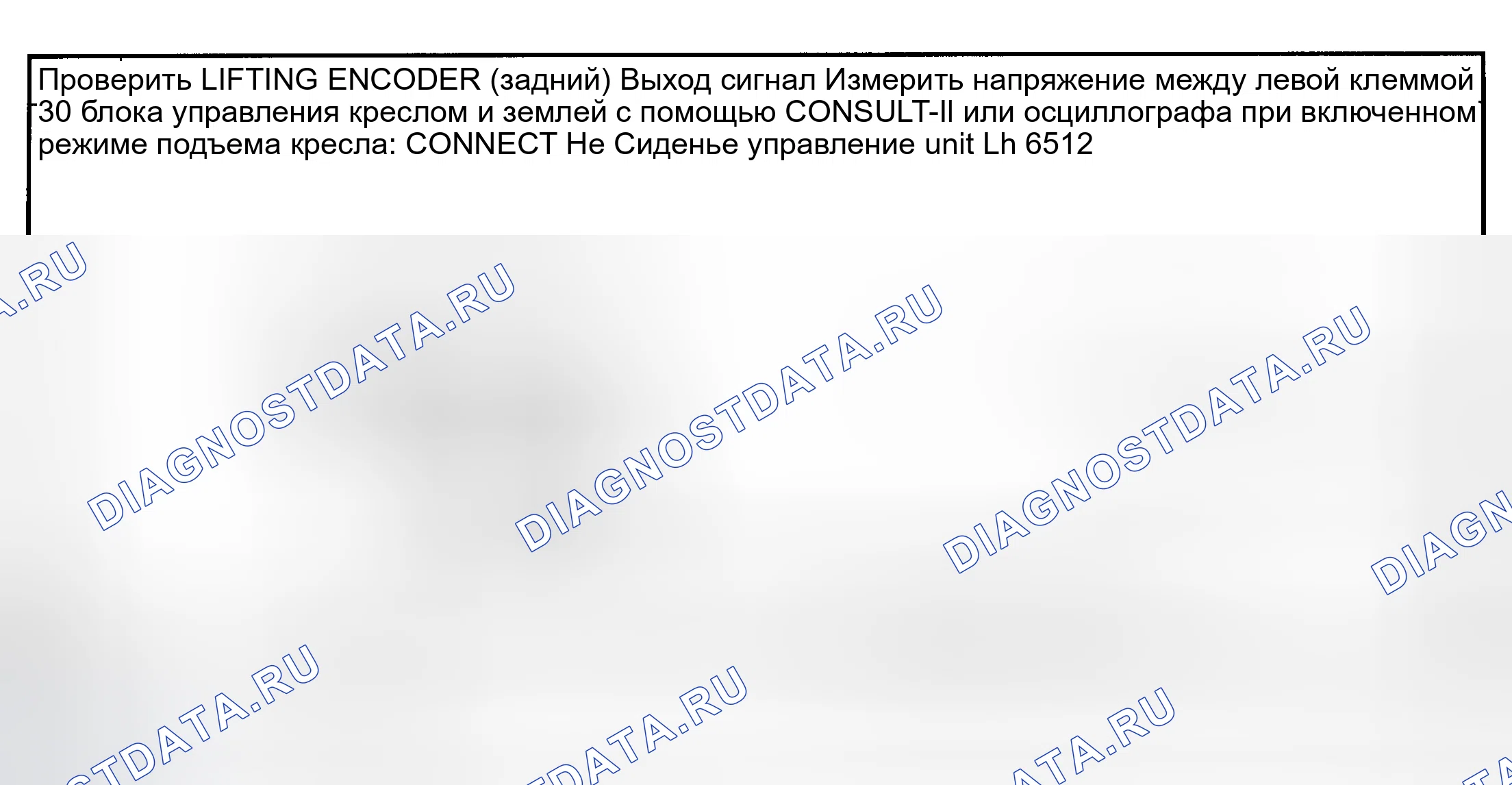 Рис. 16: ДИАГНОСТИЧЕСКАЯ ПРОЦЕДУРА 5 (ПРОВЕРКА ПОДЪЕМНОГО ЭНКОДЕРА (ЗАДНЕГО)). Nissan Maxima A33