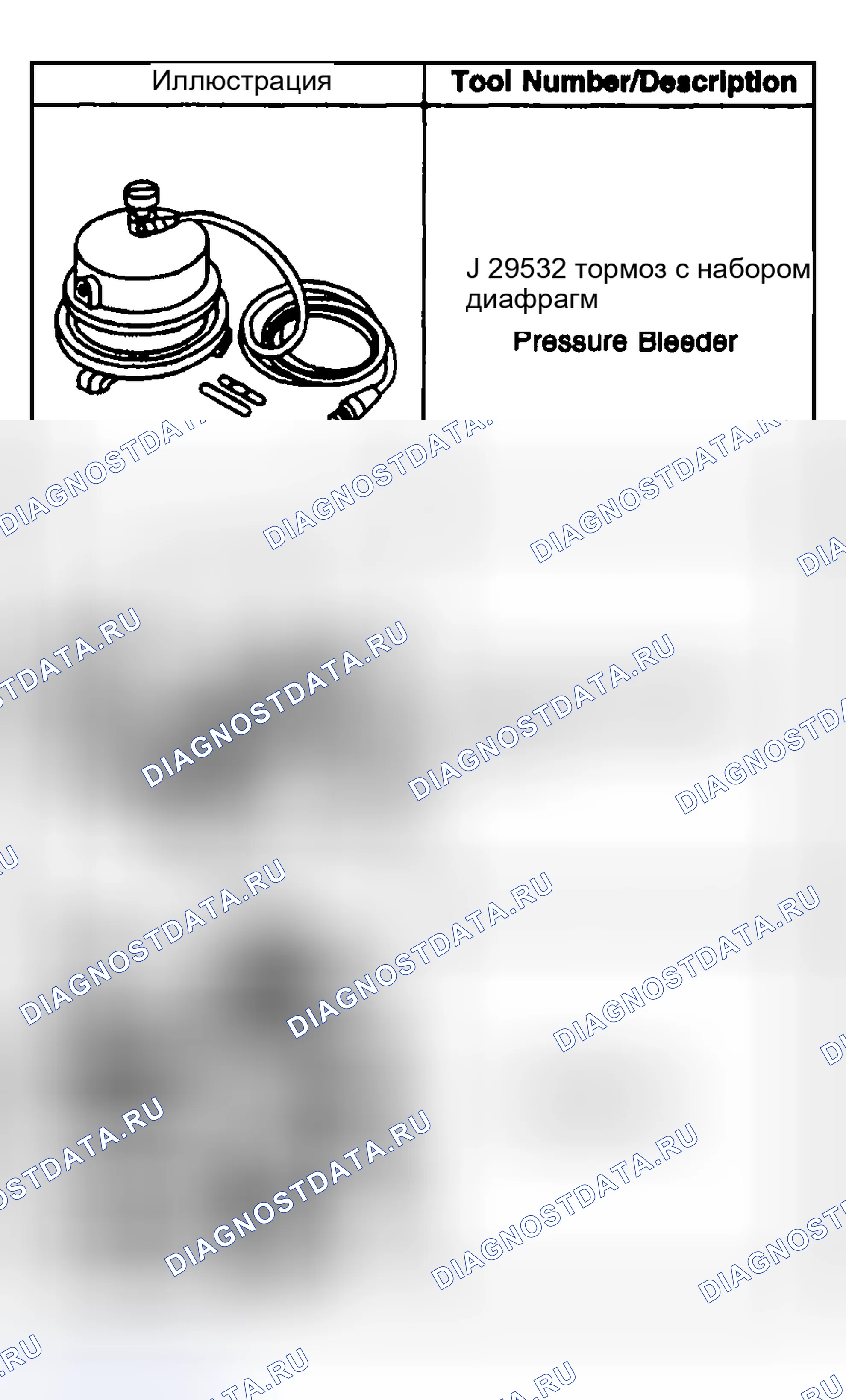 Рис. 50: Специальные инструменты и оборудование. Kia Ceed CD