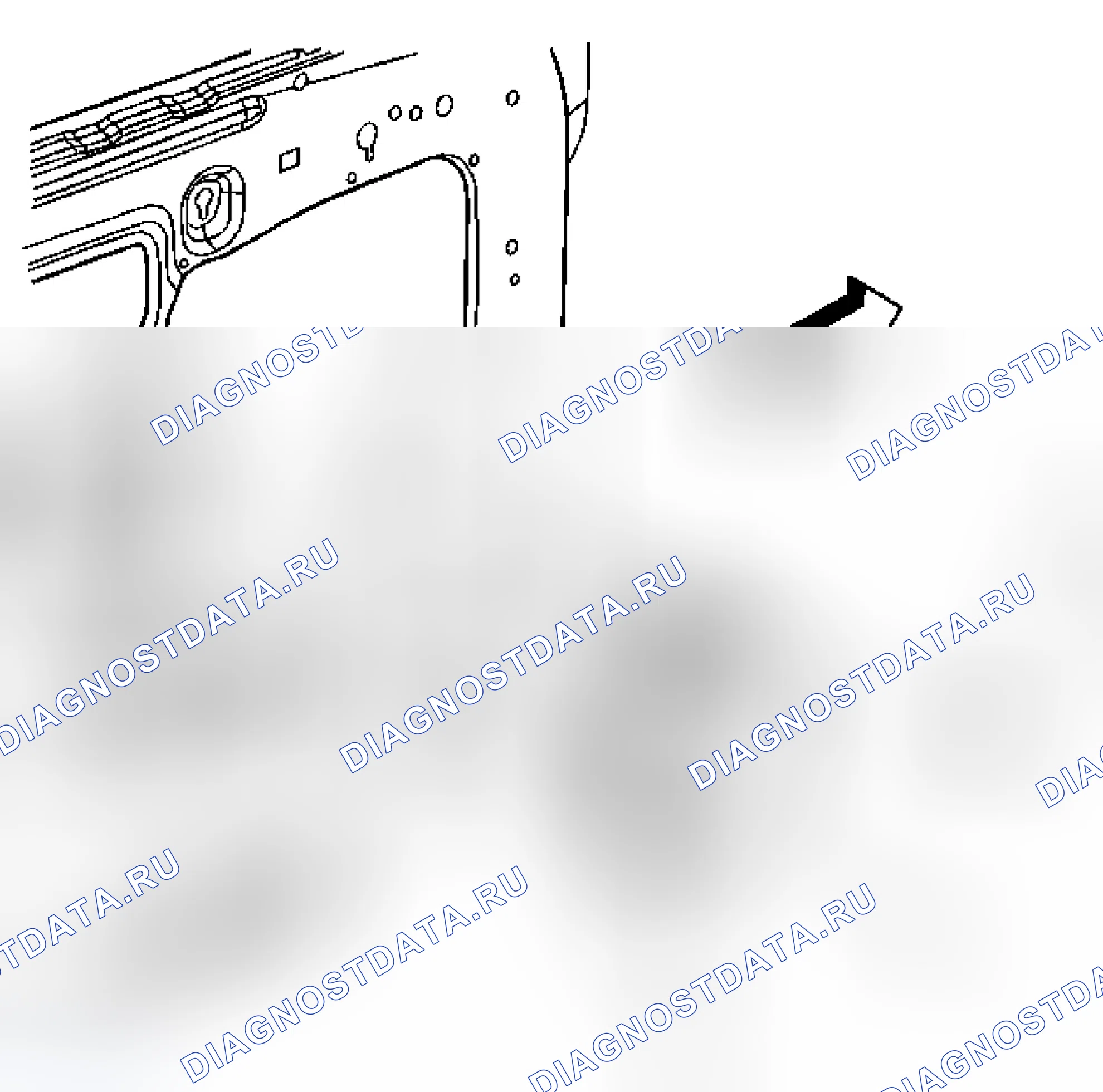 Рис. 9: Замена динамика передней дверцы радиоприемника. Chevrolet HHR I