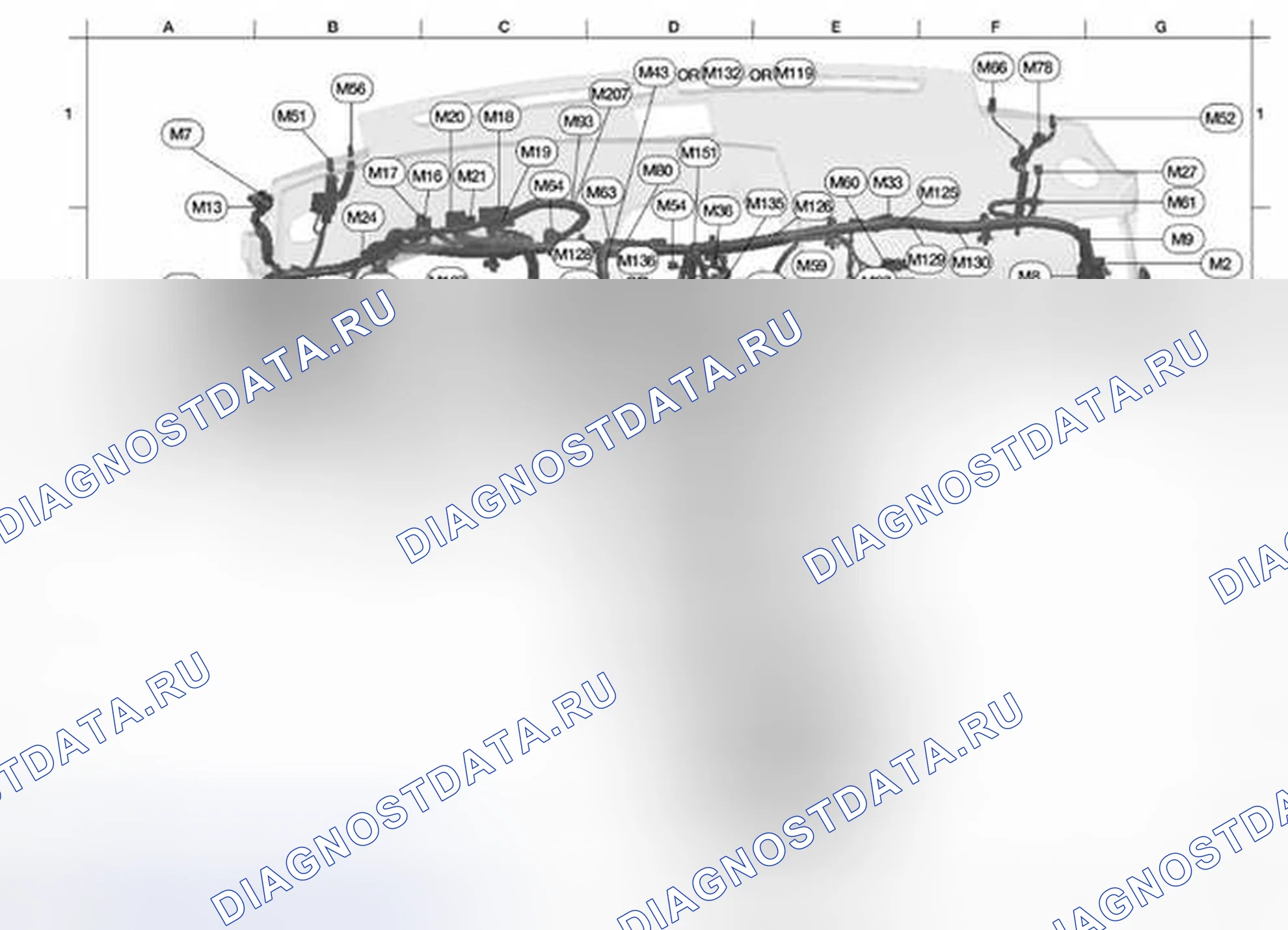 Рис. 4: ГЛАВНАЯ ОБВЯЗКА. Nissan Altima L32 рестайлинг