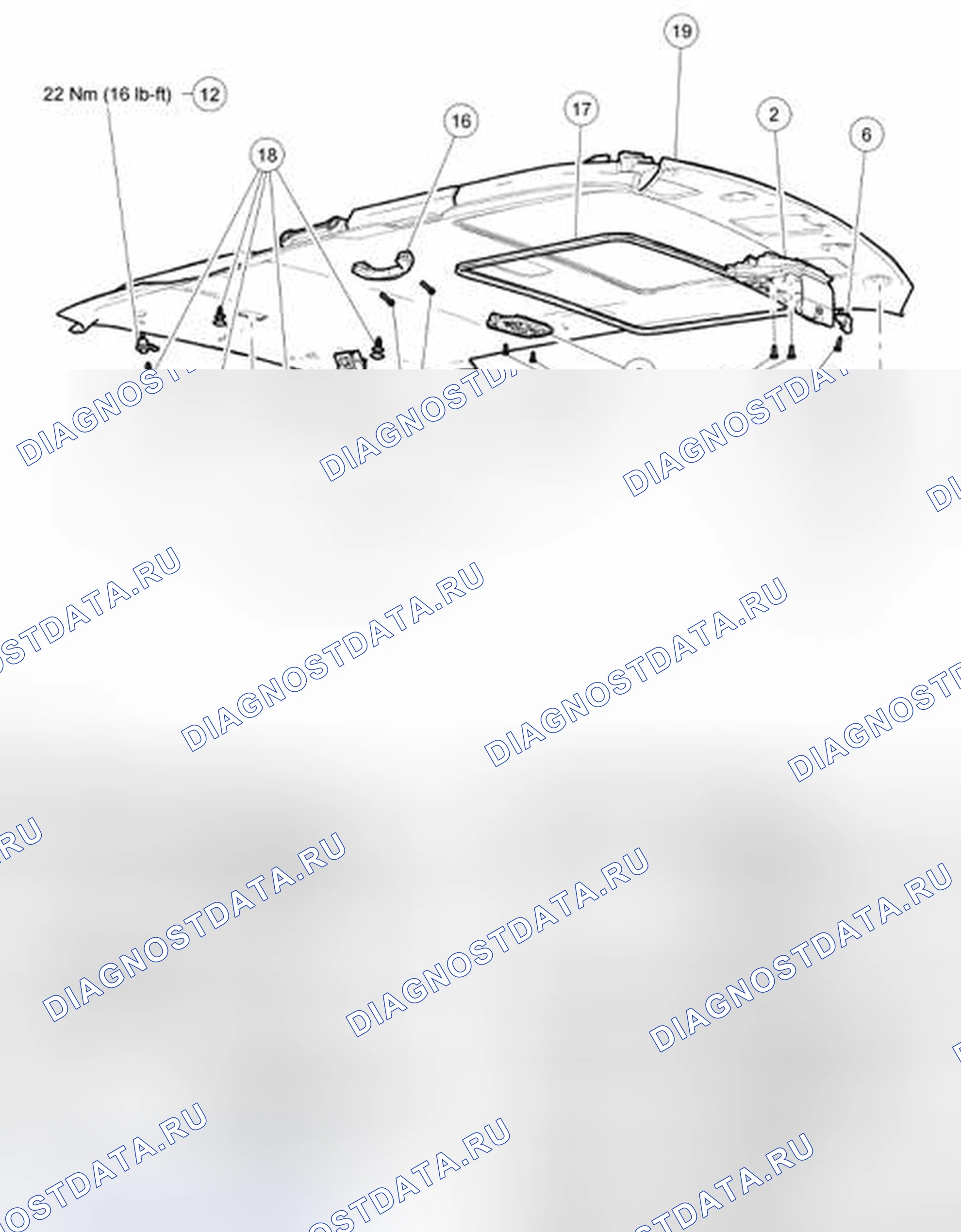 Рис. 3: Хедлайнер. Hyundai Matrix I рестайлинг