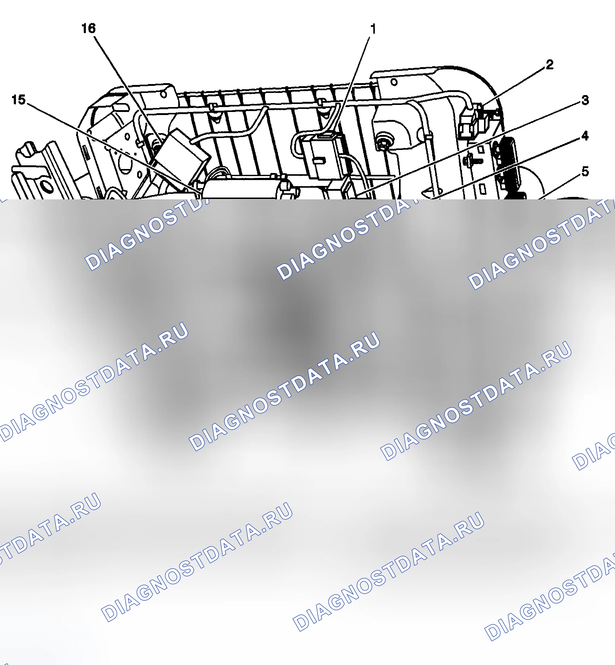 Рис. 15: Виды компонентов системы питание сиденье. Chevrolet Silverado 1500 HD 