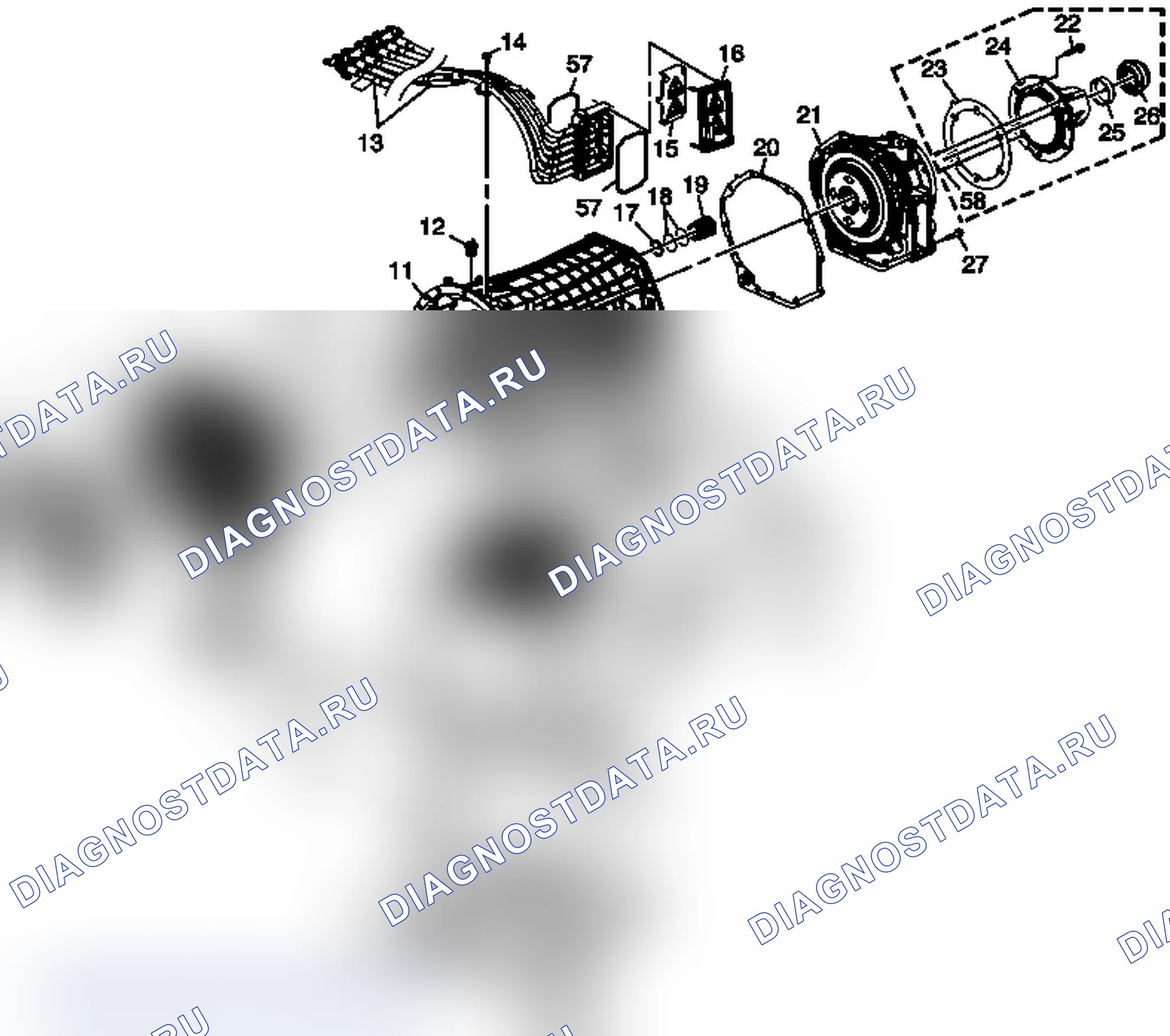 Рис. 369: Виды в разобранном виде. GMC Sierra 2500 HD 